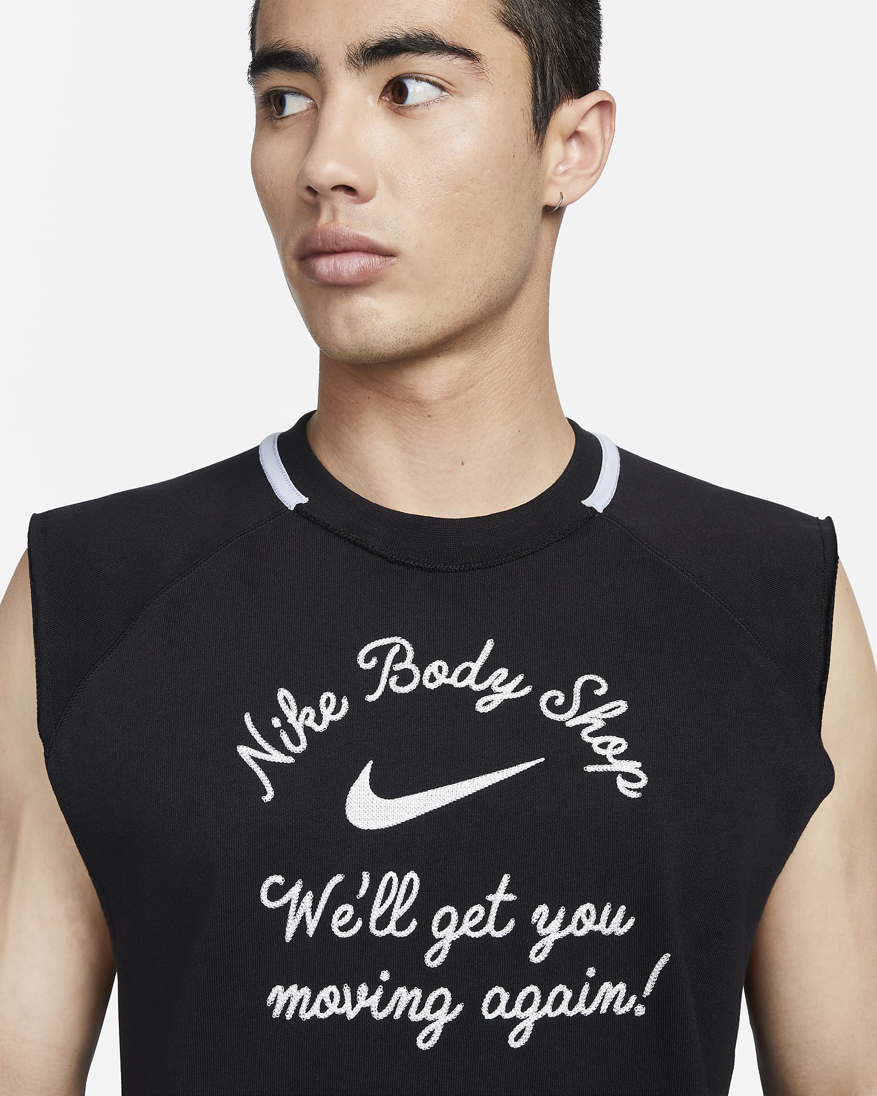 Nike Dri-FIT Men's Sleeveless Fleece Fitness Top. Nike UK