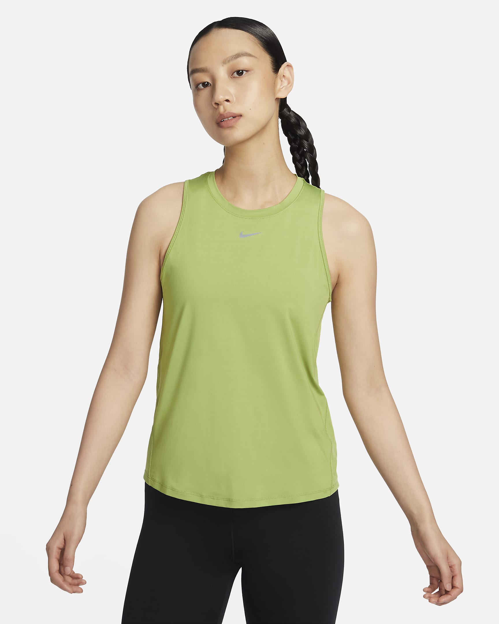 Nike One Classic Women's Dri-FIT Tank Top - Pear/Black