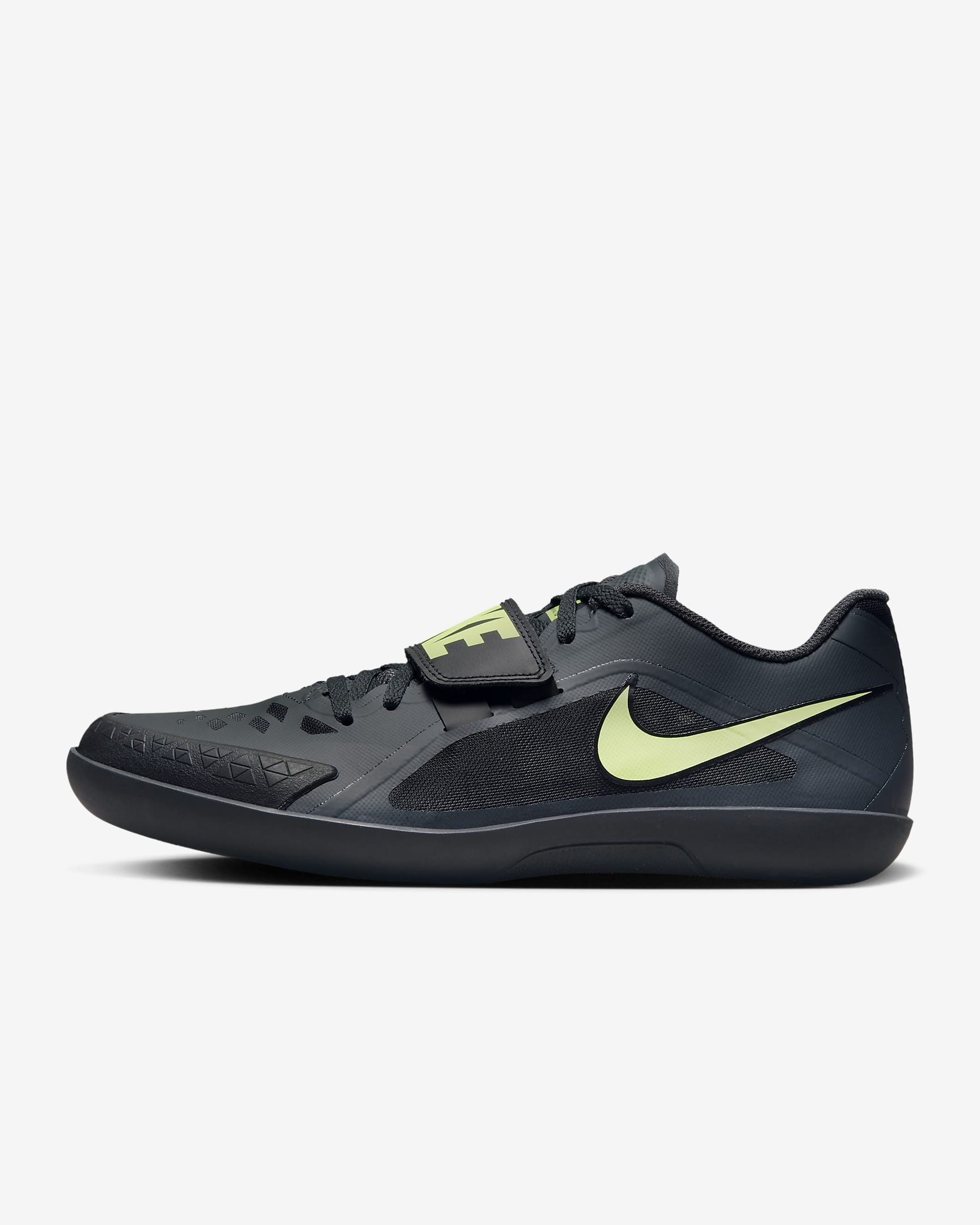 Nike Zoom Rival SD 2 friidrettssko for kasting - Anthracite/Svart/Light Lemon Twist/Fierce Pink