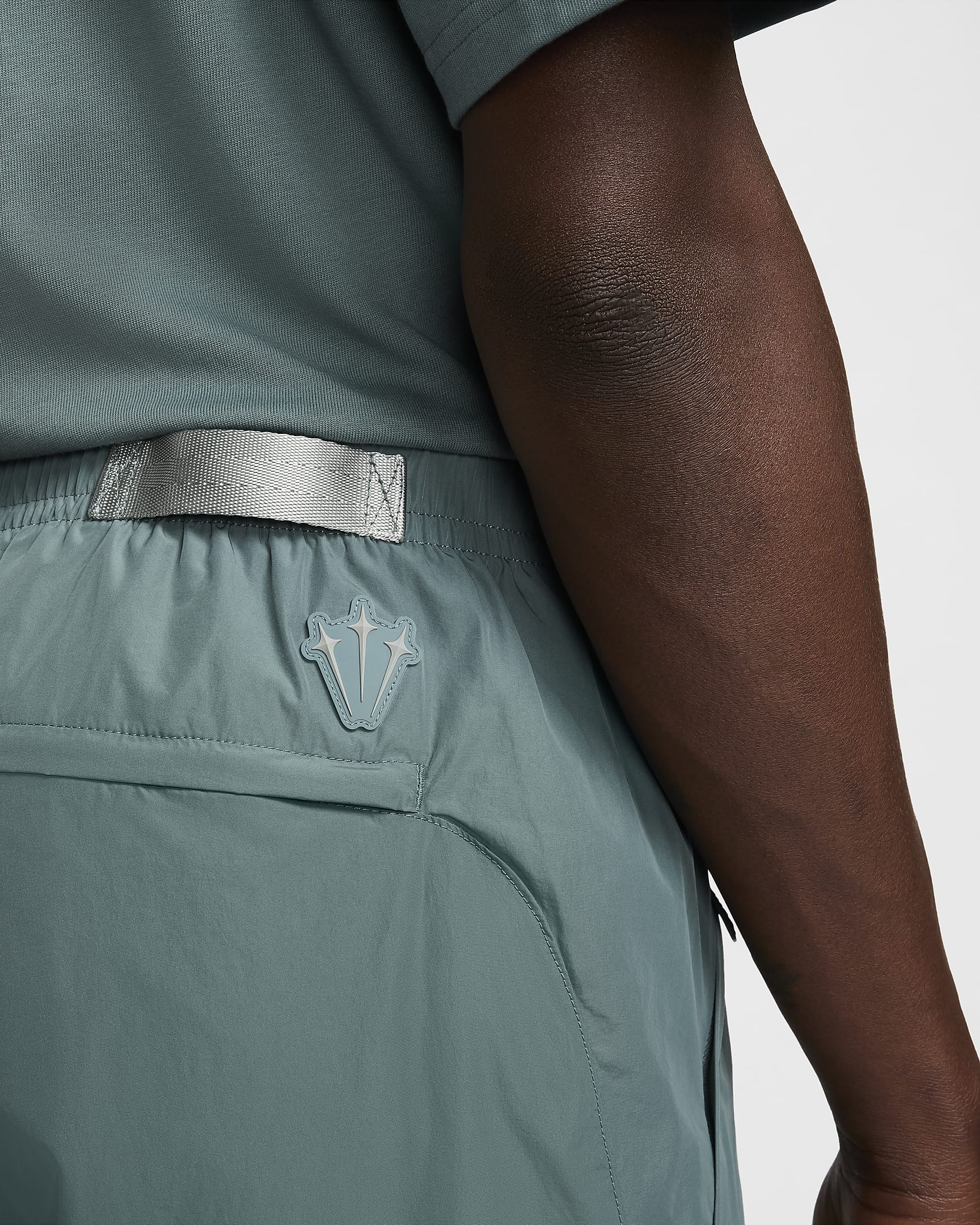 NOCTA Northstar Nylon Tracksuit Bottoms - Mineral Slate/Faded Spruce/Mica Green