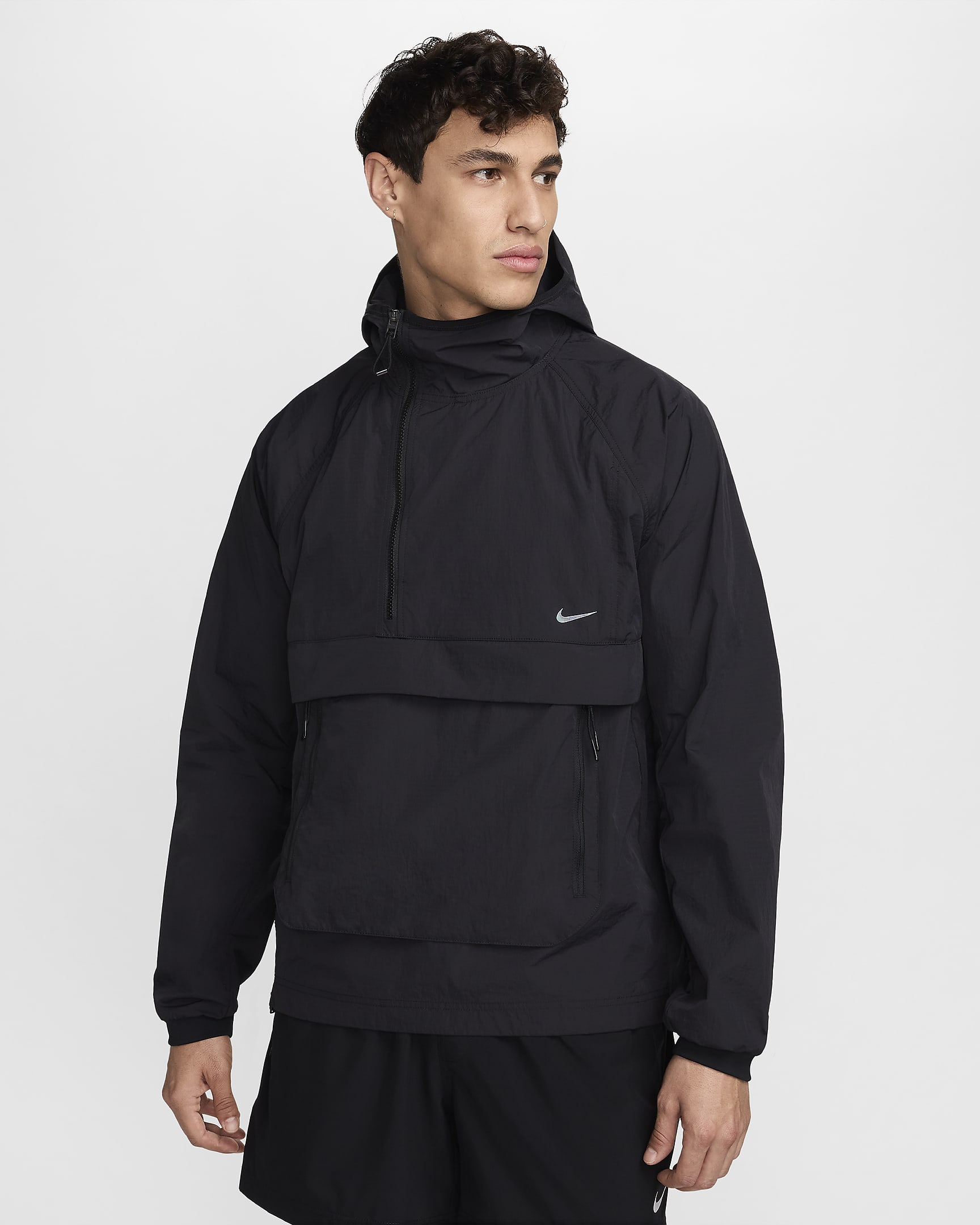 Nike A.P.S. Vielseitige, leichte UV Repel-Jacke für Herren - Schwarz/Schwarz/Schwarz