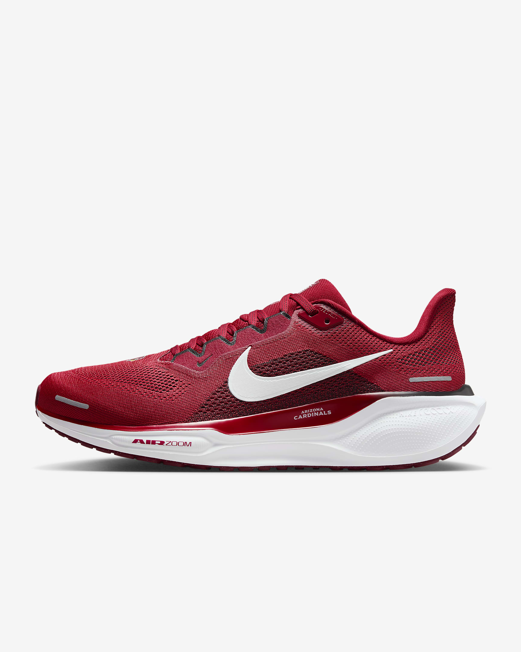 Tenis de correr en pavimento para hombre Nike Pegasus 41 NFL Arizona Cardinals - Rojo duro/Blanco/Negro/Blanco