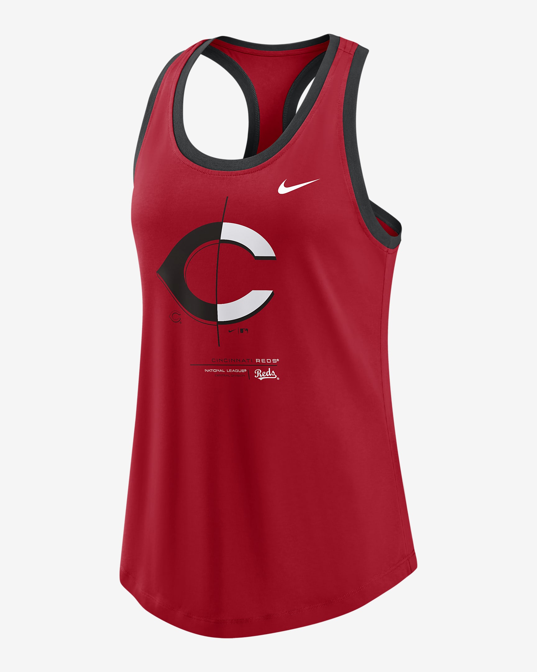 Nike Team Tech (MLB Cincinnati Reds) Women's Racerback Tank Top.