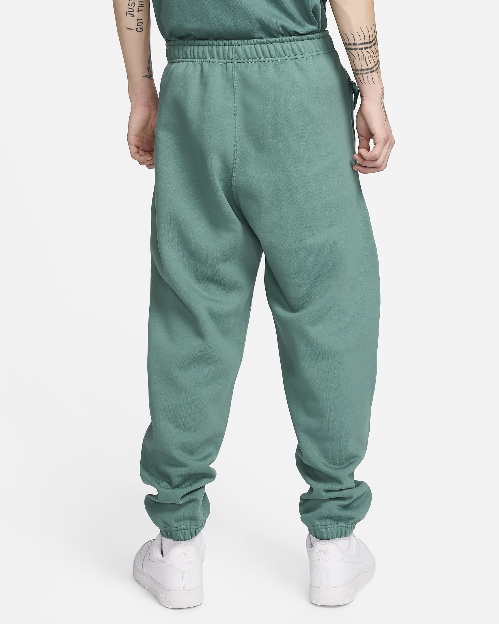 Pantalon en tissu Fleece Nike Solo Swoosh pour Homme - Bicoastal/Blanc