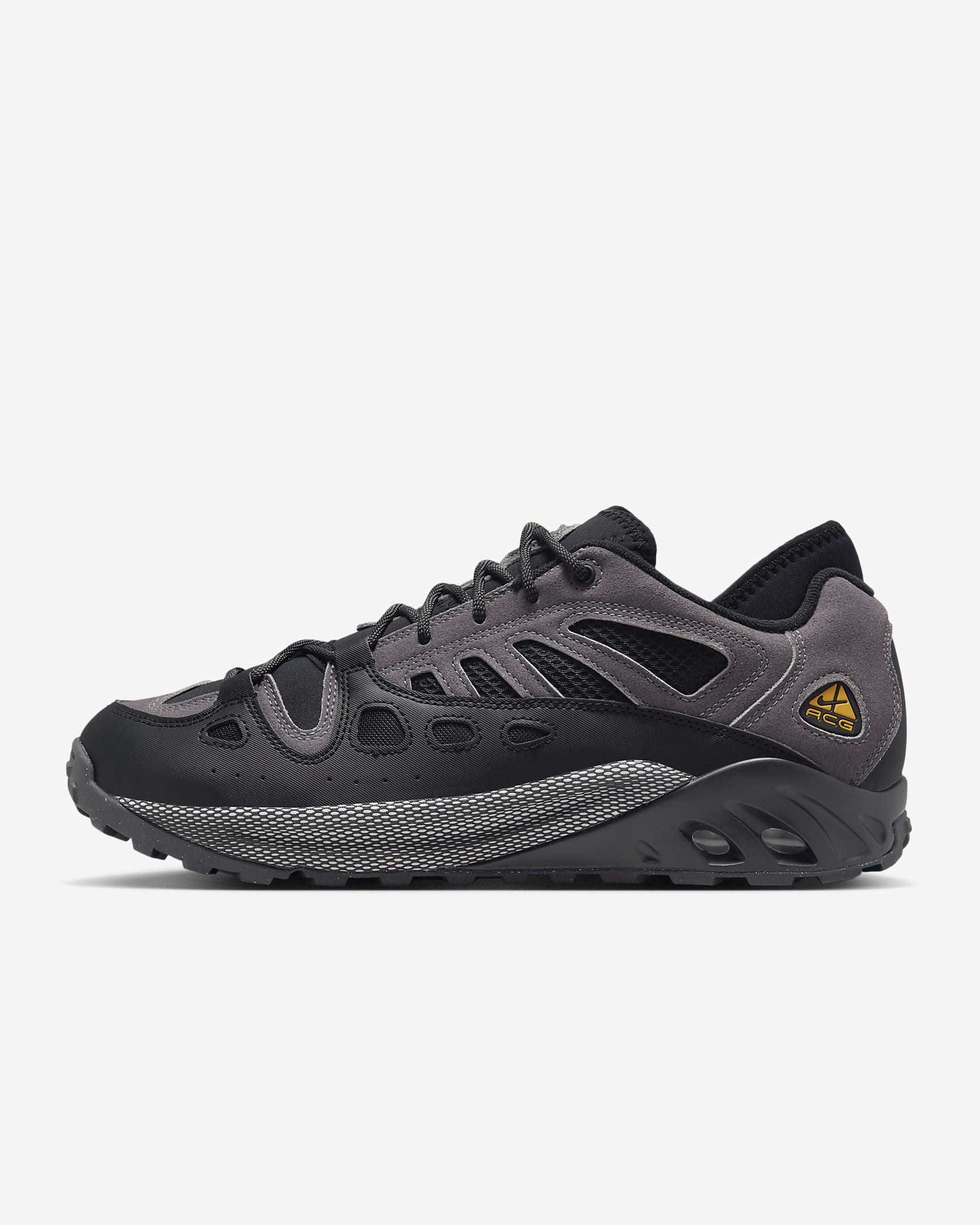 Tenis para hombre Nike ACG Air Exploraid - Grafito claro/Negro/Polvo fotón/Oro cañón