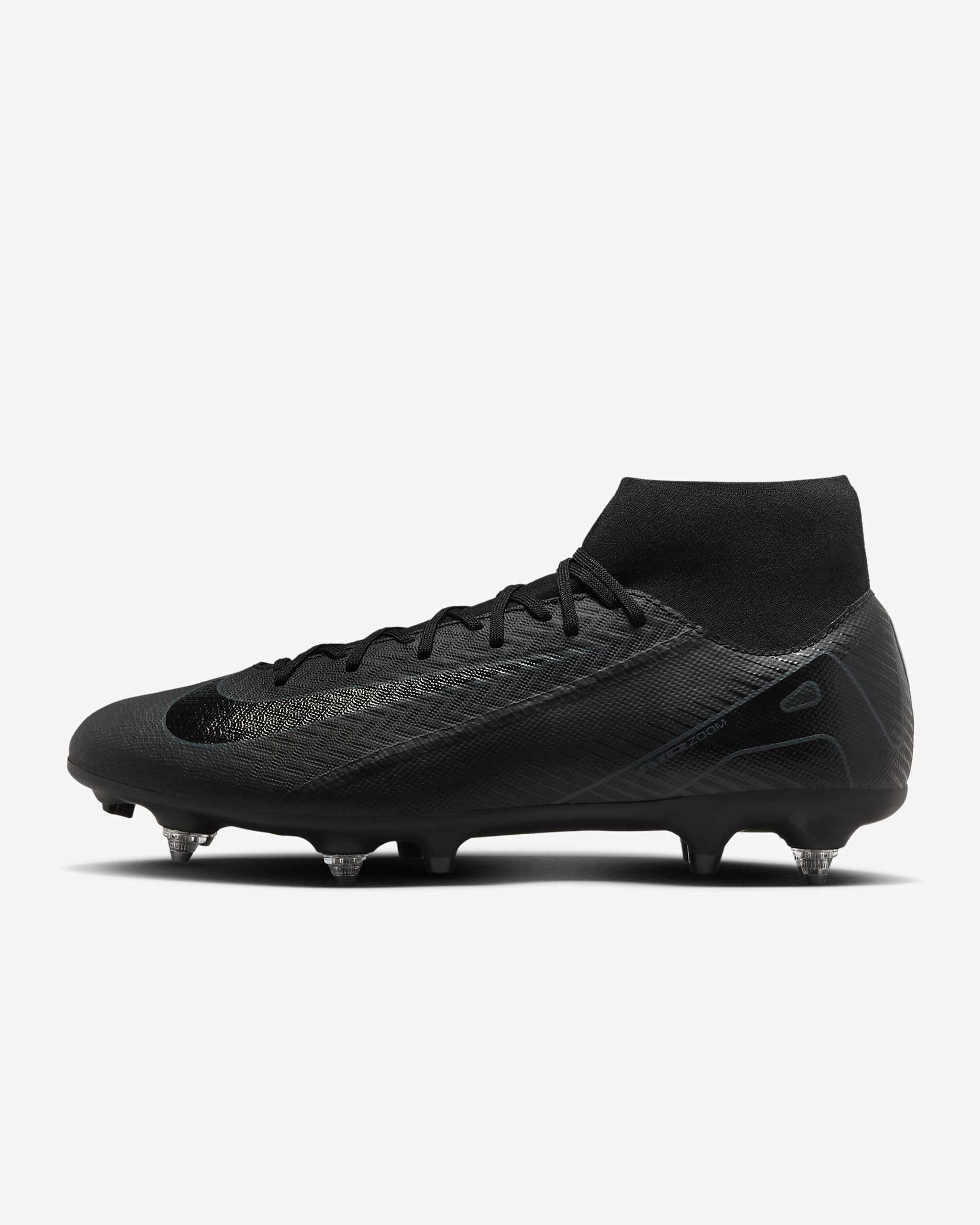 Nike Mercurial Superfly 10 Academy SG-Pro High-Top fotballsko - Svart/Deep Jungle/Svart