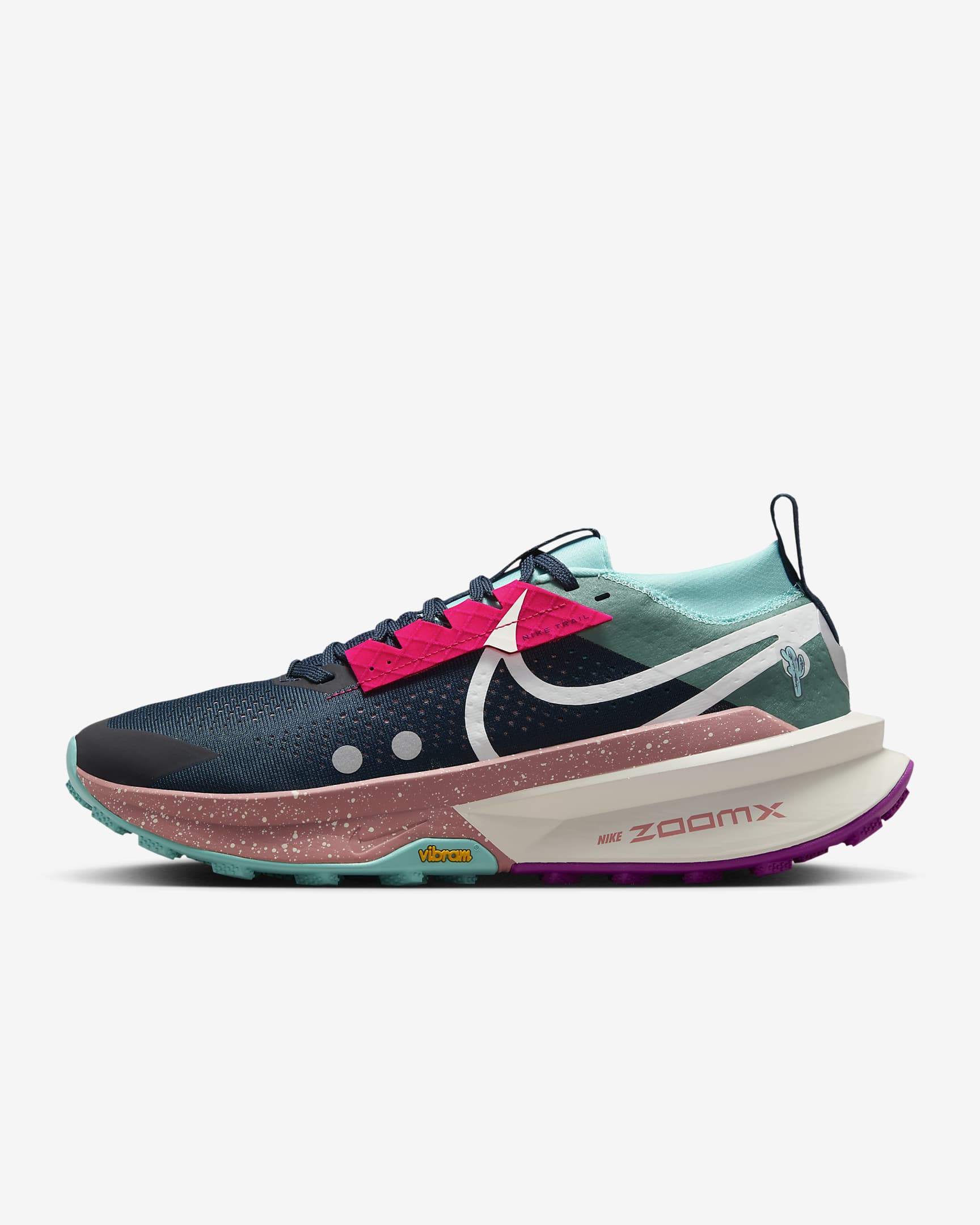 Nike Zegama Trail 2 男款越野跑鞋 - Armory Navy/Green Frost/Vivid Grape/Sail