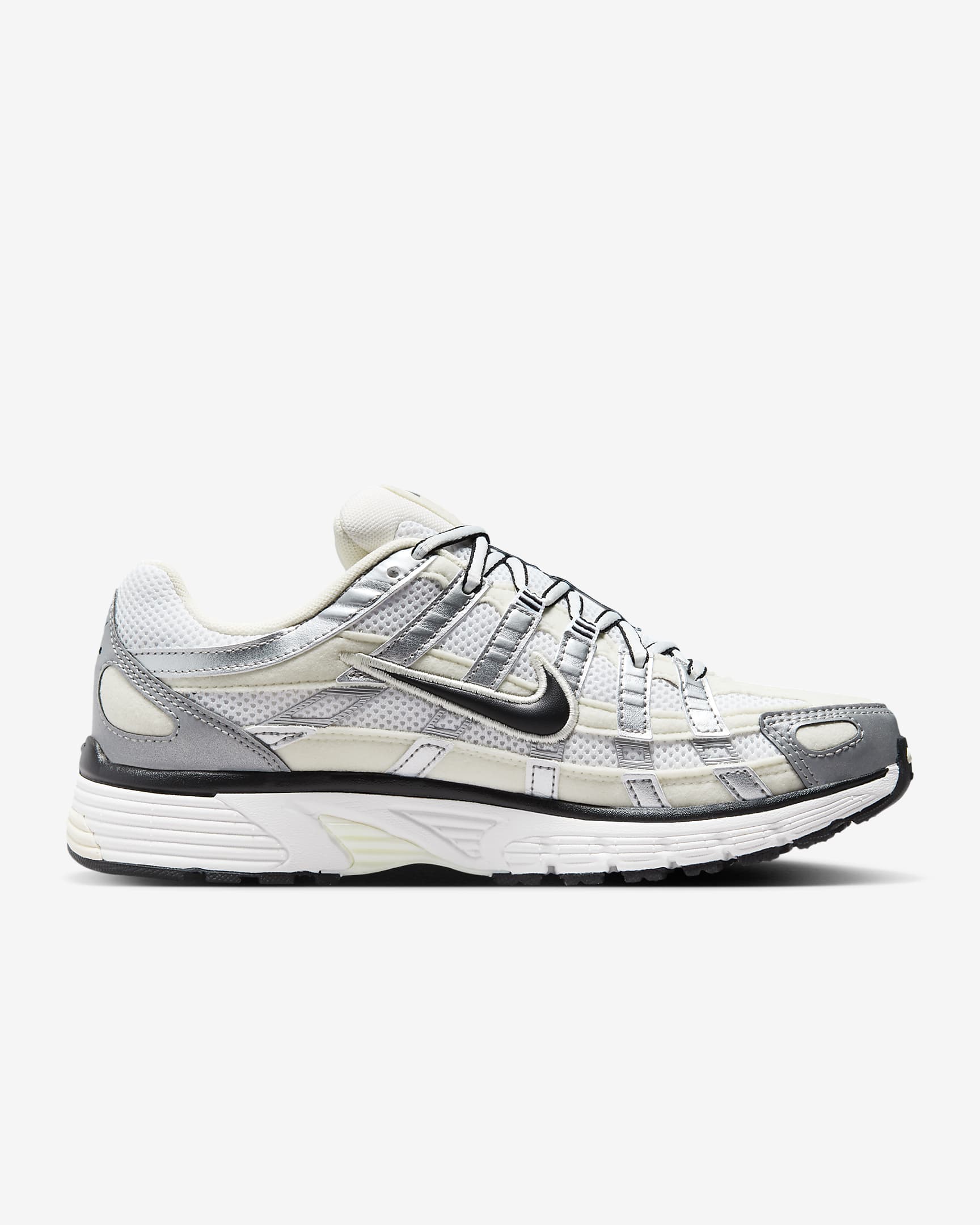 Nike P-6000 Shoes - Coconut Milk/Summit White/Metallic Silver/Black