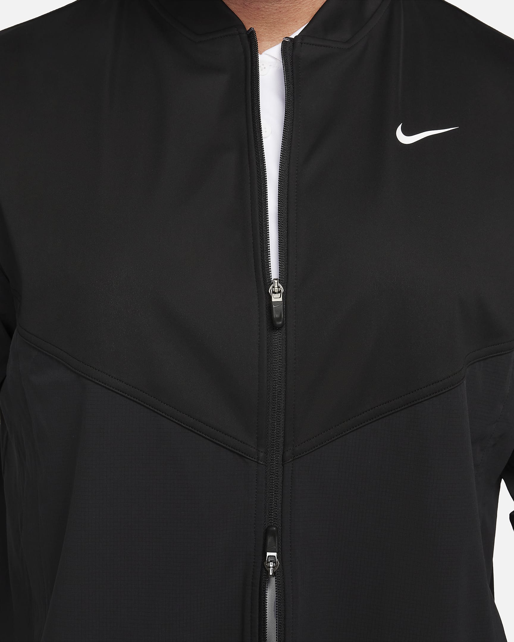 Ανδρικό τζάκετ γκολφ Nike Tour Essential - Μαύρο/Μαύρο/Λευκό