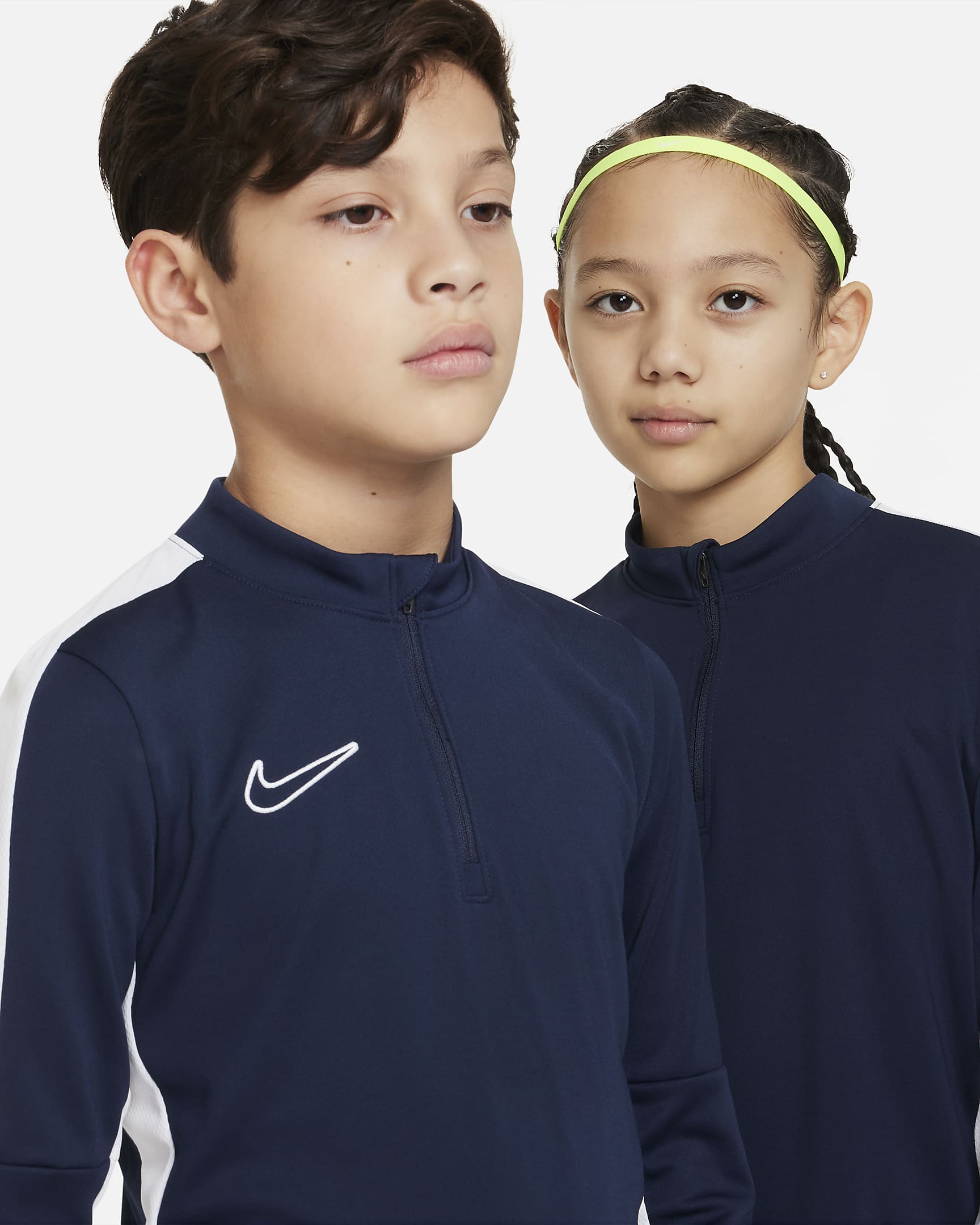 Nike Dri-FIT Academy23 Older Kids' Football Drill Top - Obsidian/White/White