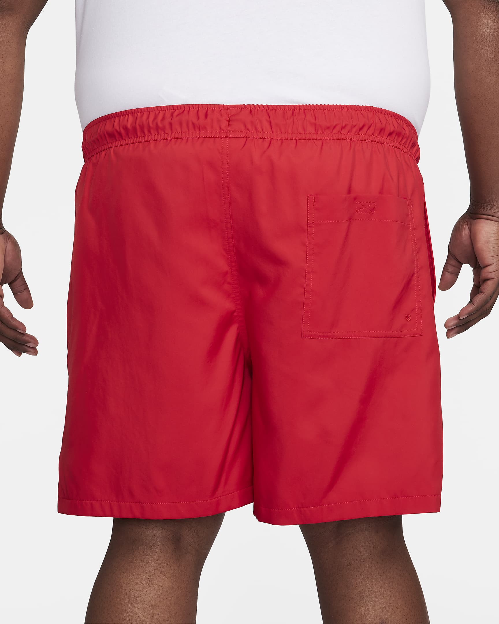 Nike Club Men's Woven Flow Shorts - University Red/White