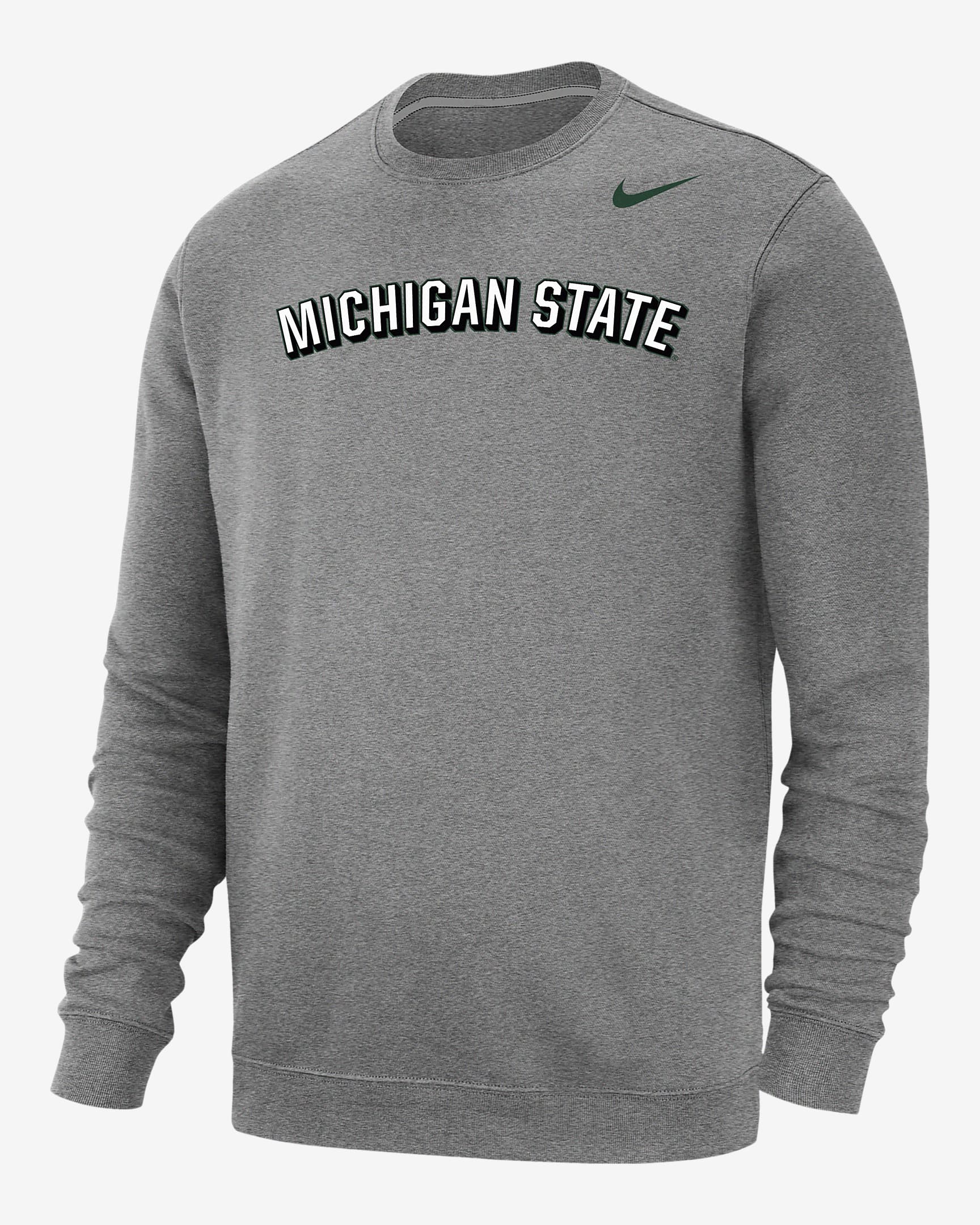 Michigan State Club Fleece Men's Nike College Sweatshirt. Nike.com