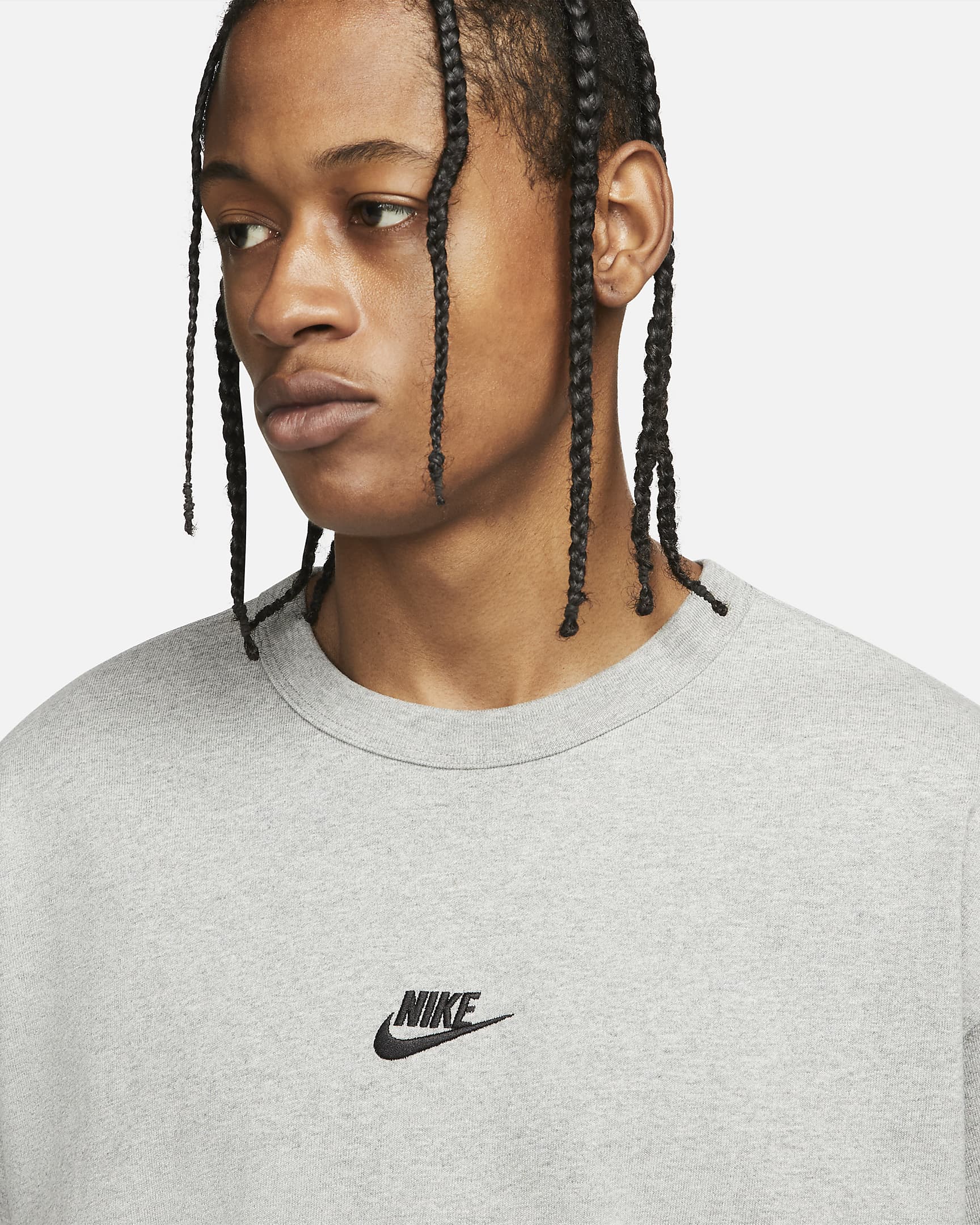 Nike Sportswear Premium Essentials T-skjorte til herre - Dark Grey Heather