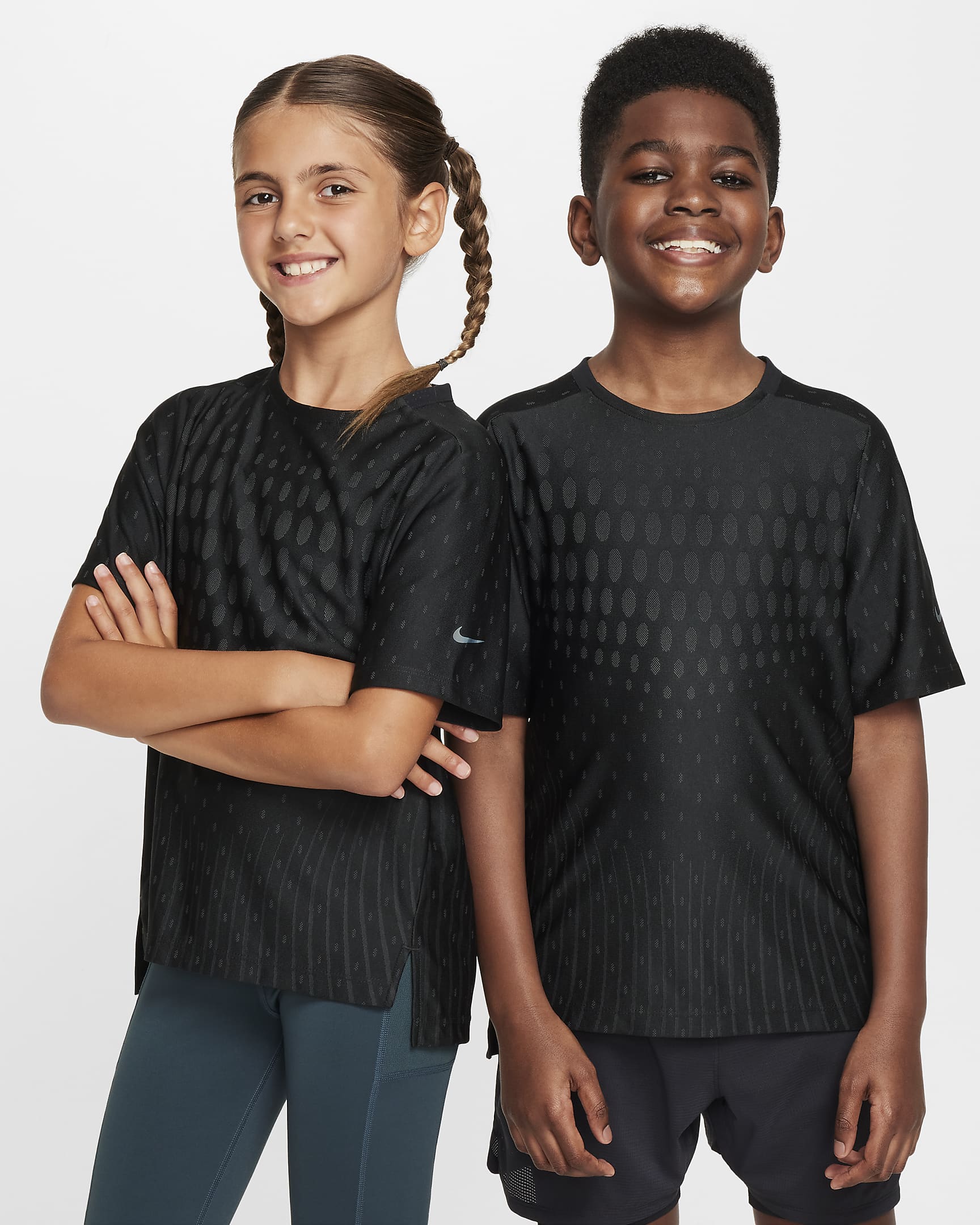 Nike Multi Tech Older Kids' (Boys') Dri-FIT ADV Training Top - Black/Dark Smoke Grey/Black