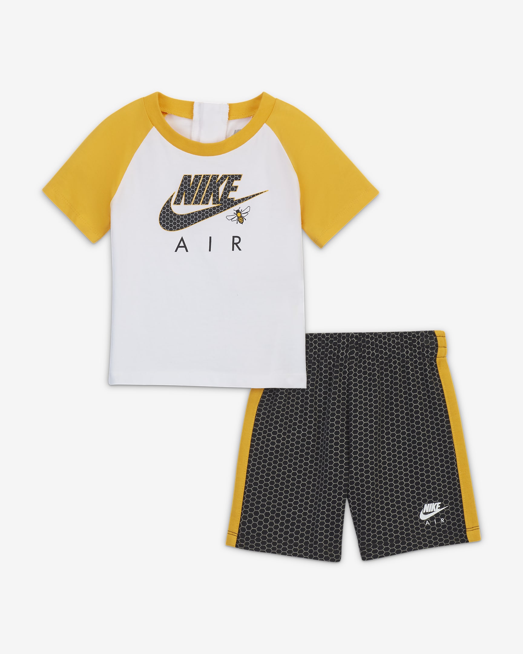 Nike "Little Bugs" Baby (12-24M) T-Shirt and Shorts Set - Multi-Color