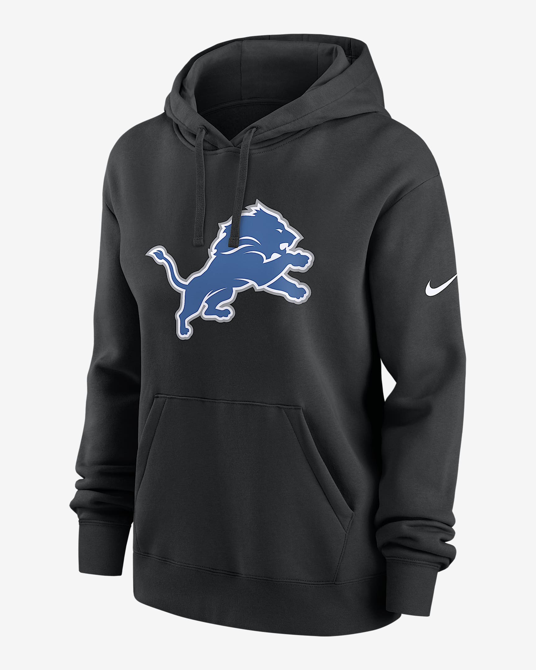 Detroit Lions Club Women's Nike NFL Pullover Hoodie - Black
