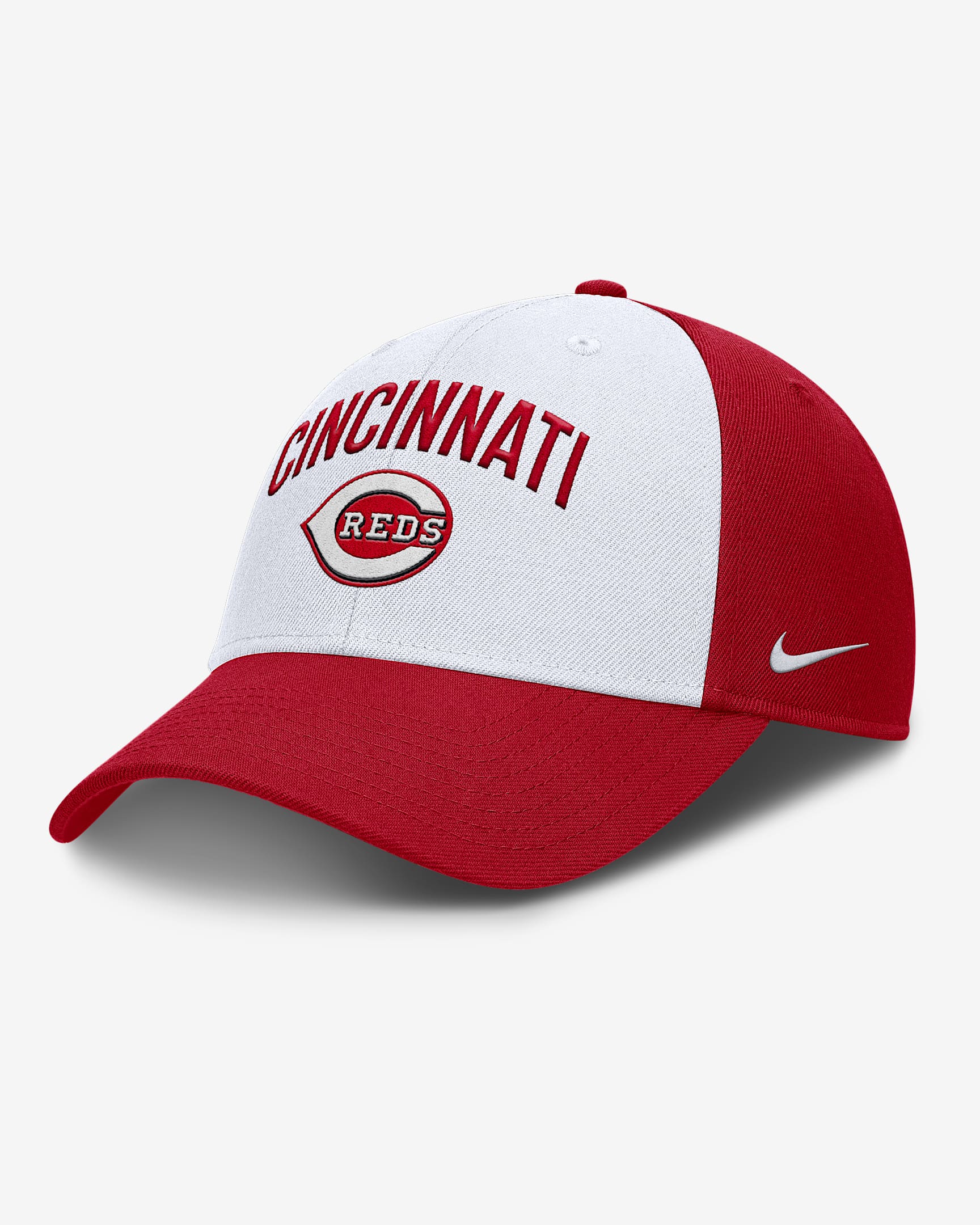 Cincinnati Reds Club Men's Nike Dri-FIT MLB Adjustable Hat - White