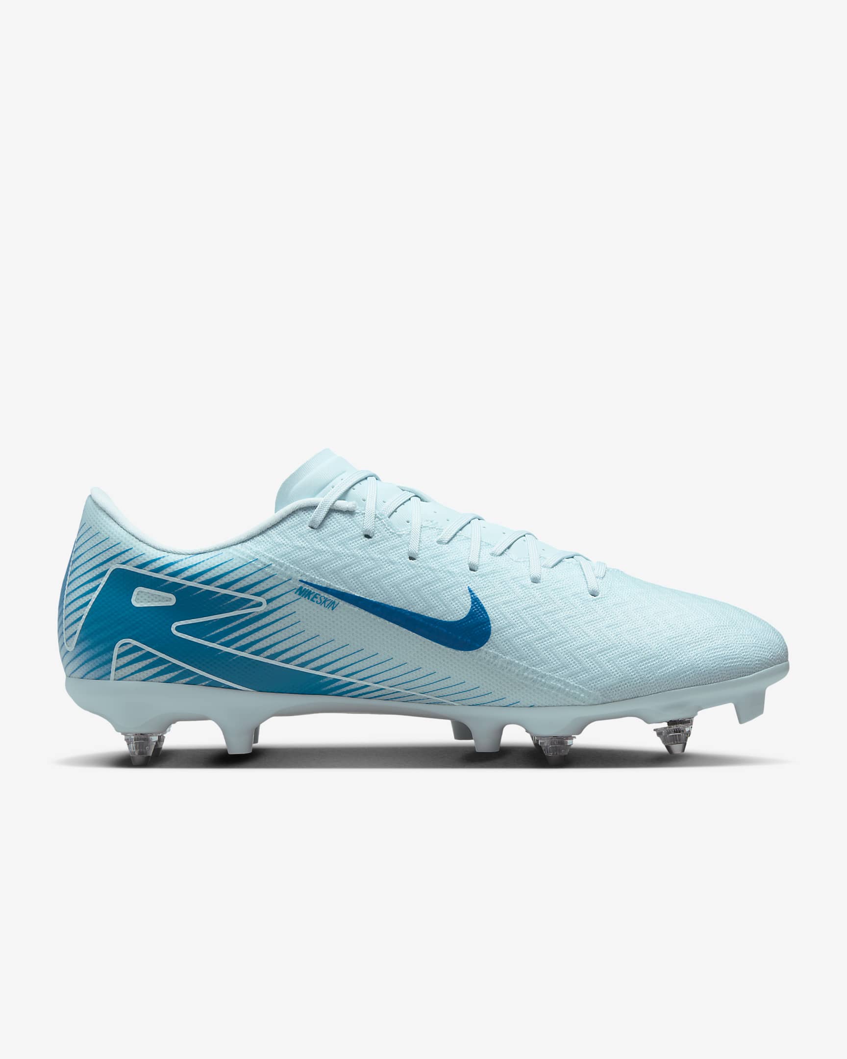 Nike Mercurial Vapor 16 Academy SG-Pro Düşük Bilekli Krampon - Glacier Blue/Blue Orbit