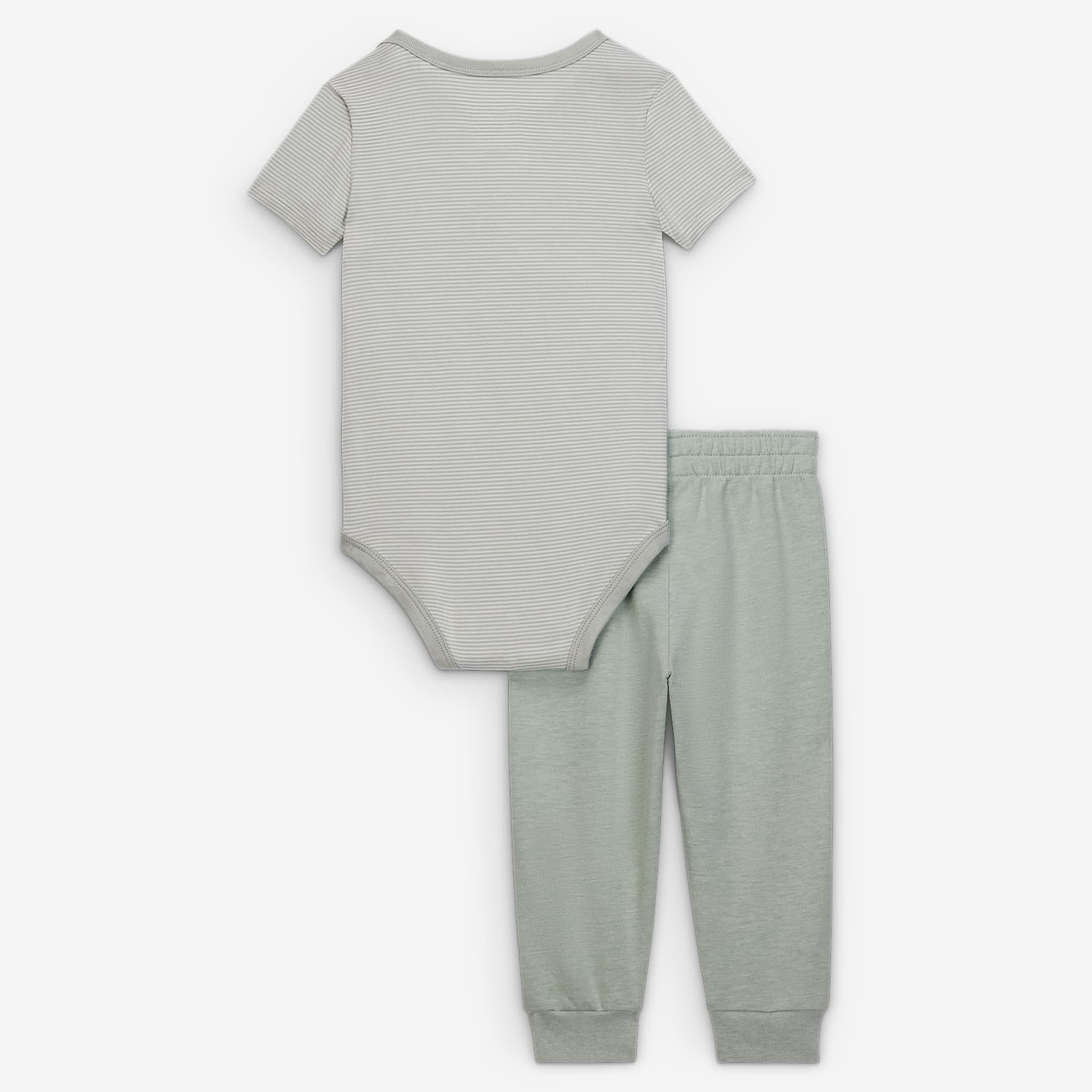 Nike Baby (0-6M) Striped Bodysuit and Joggers Set - Mica Green