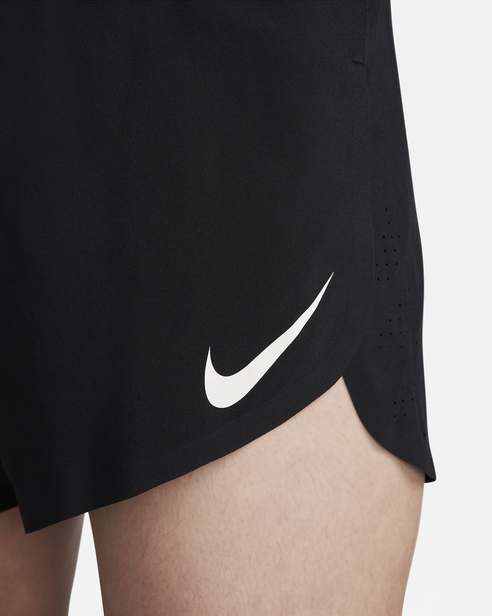 Nike AeroSwift Men's Dri-FIT ADV 4" Brief-Lined Running Shorts - Black/Summit White