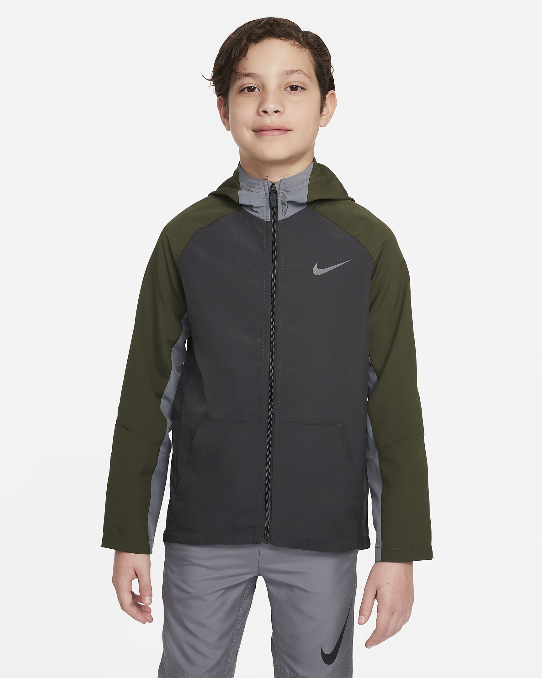 Nike Dri-FIT Older Kids' (Boys') Woven Training Jacket. Nike LU