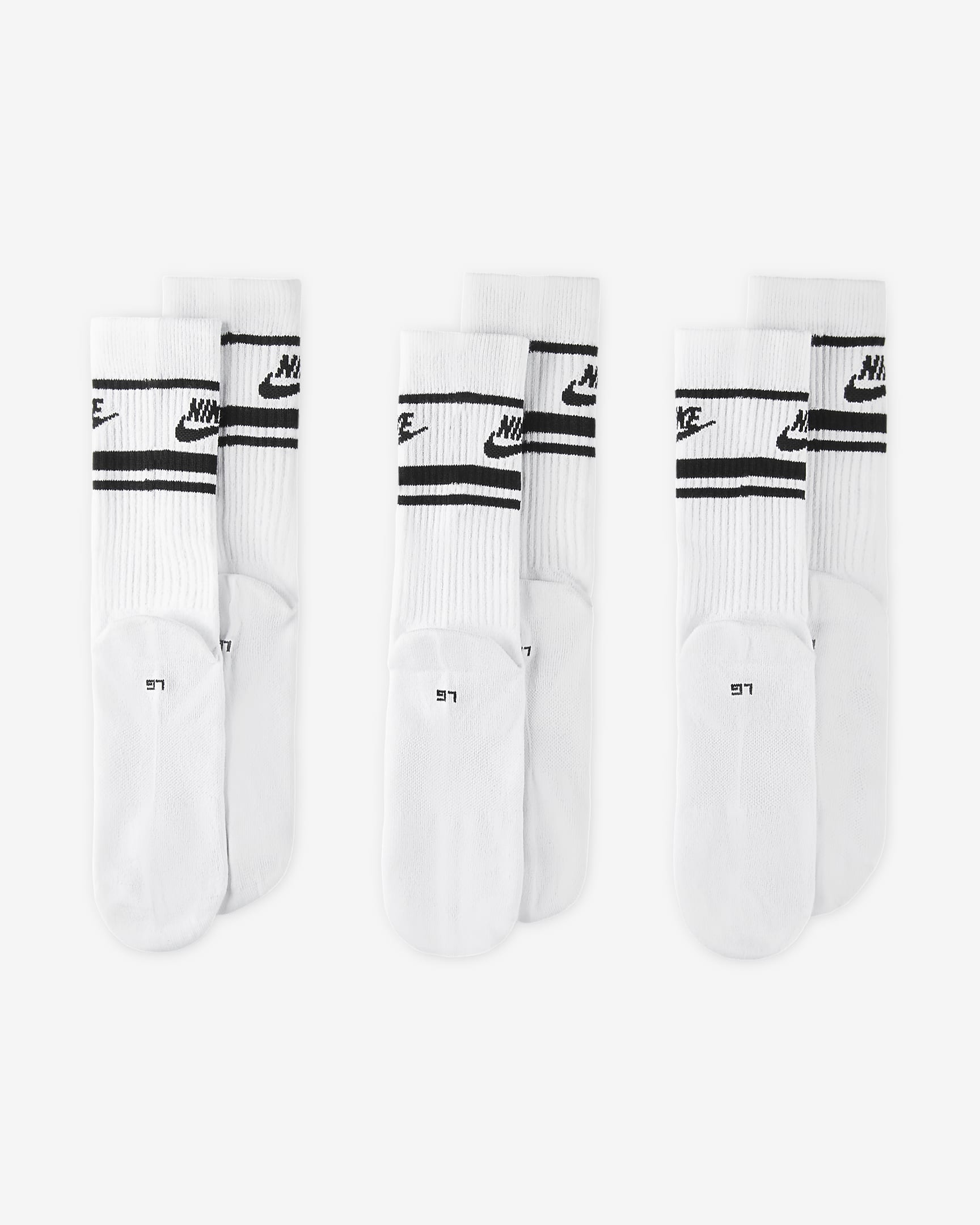 Nike Sportswear Dri-FIT Everyday Essential Crew Socks (3 Pairs). Nike UK