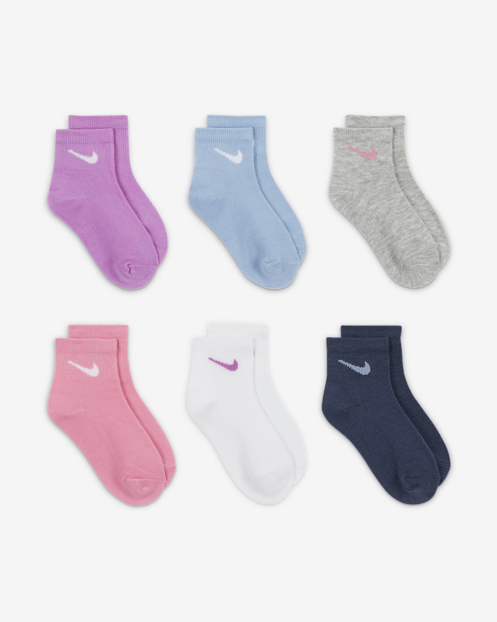 Nike Little Kids' Ankle Socks (6 Pairs). Nike.com