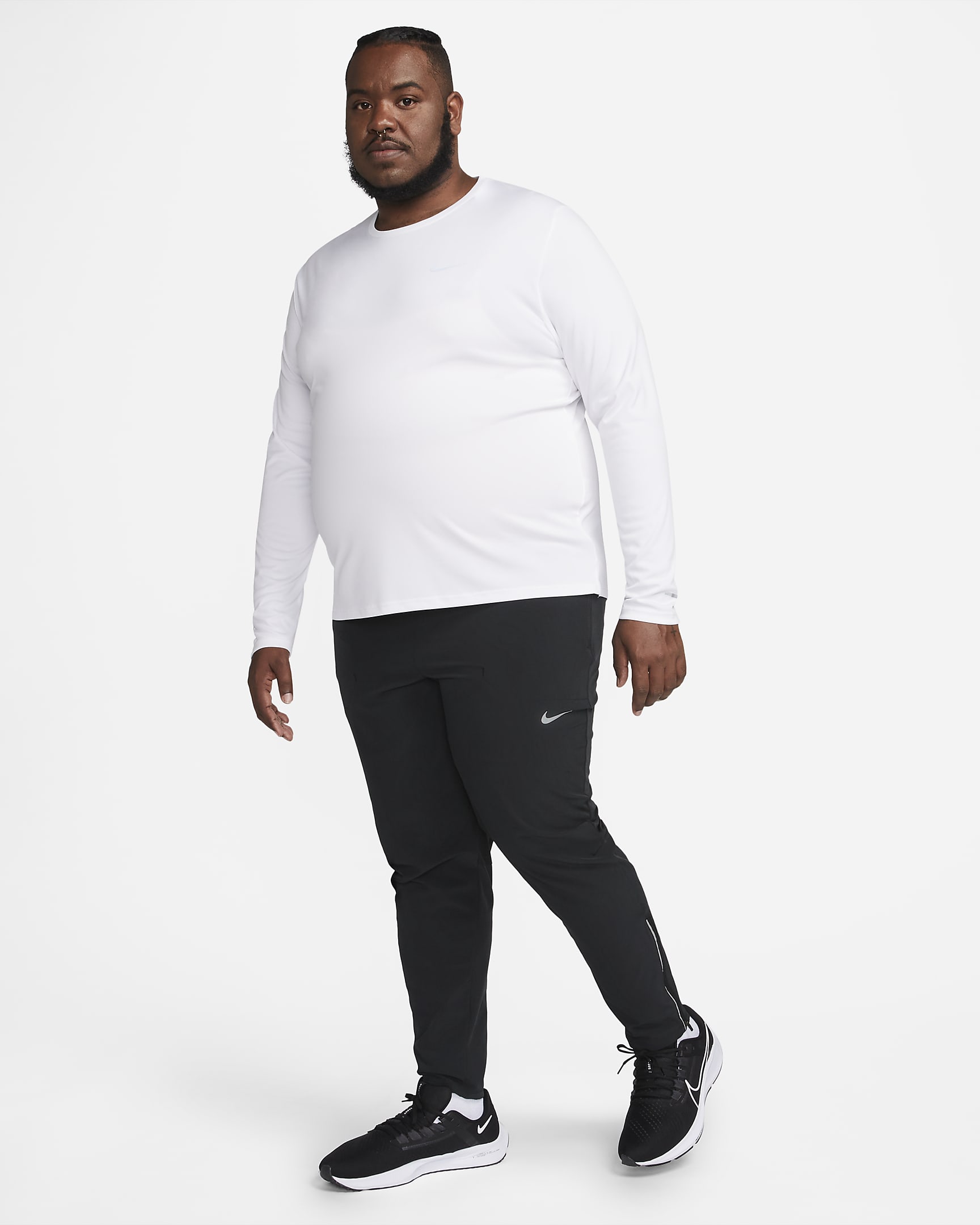 Vævede Nike Phenom Dri-FIT-løbebukser til mænd - sort