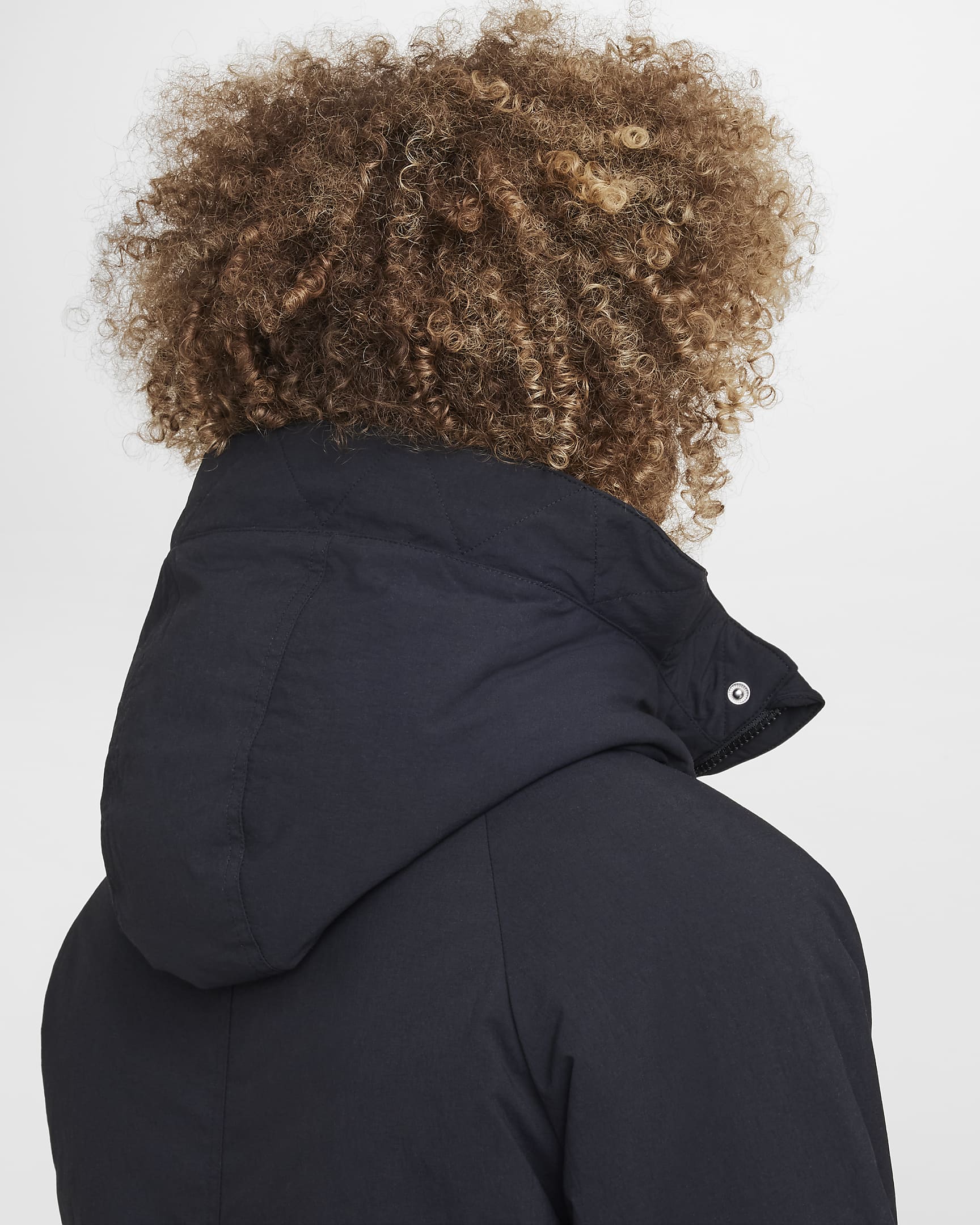 Nike Sportswear Metro Ground Older Kids' Parka - Black/Black/White