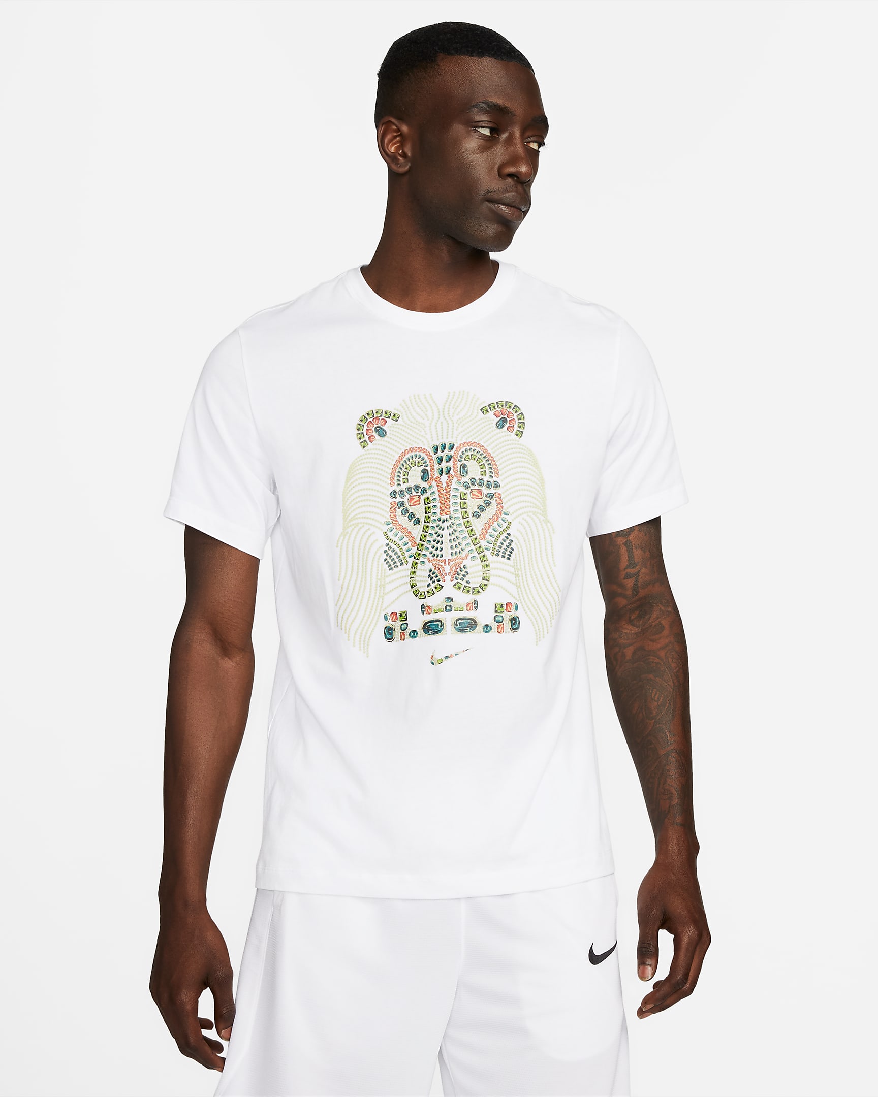 Playera para hombre LeBron "Strive For Greatness" - Blanco