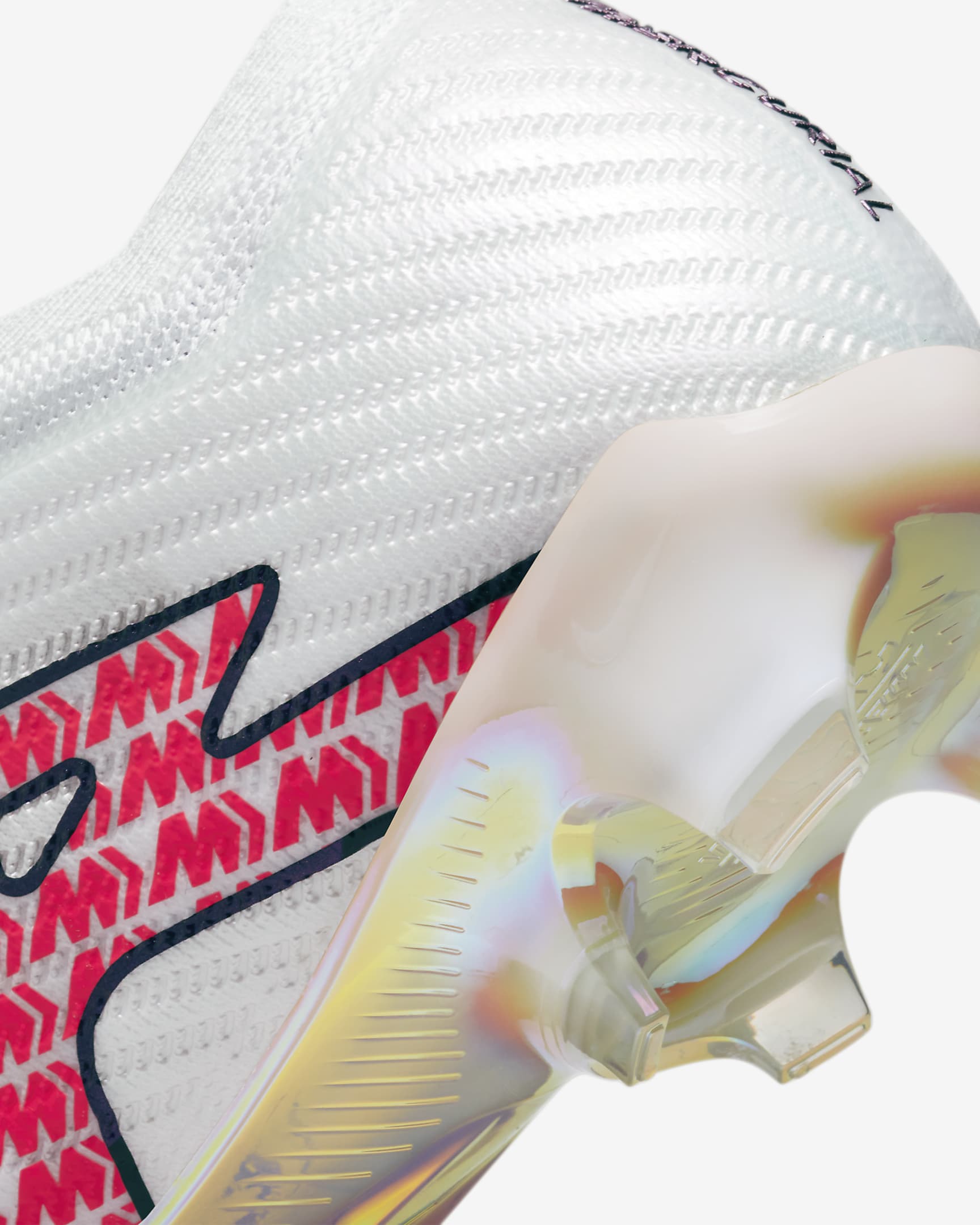 รองเท้าสตั๊ดฟุตบอลไม่หุ้มข้อสำหรับพื้นสนามทั่วไป Nike Mercurial Vapor 15 Elite - ขาว/Coconut Milk/Bright Crimson/Off Noir