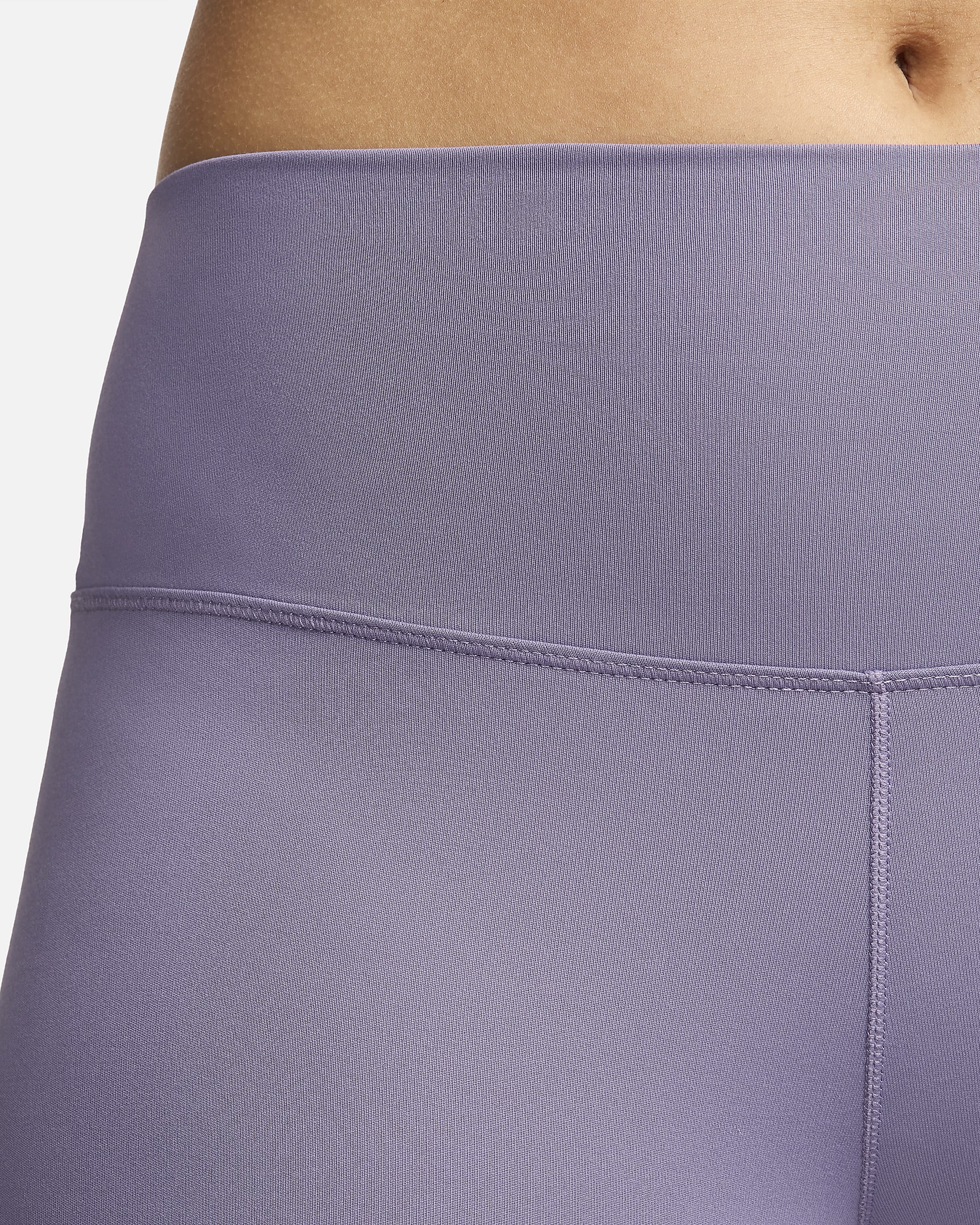 Nike One Caprilegging met hoge taille voor dames - Daybreak/Zwart