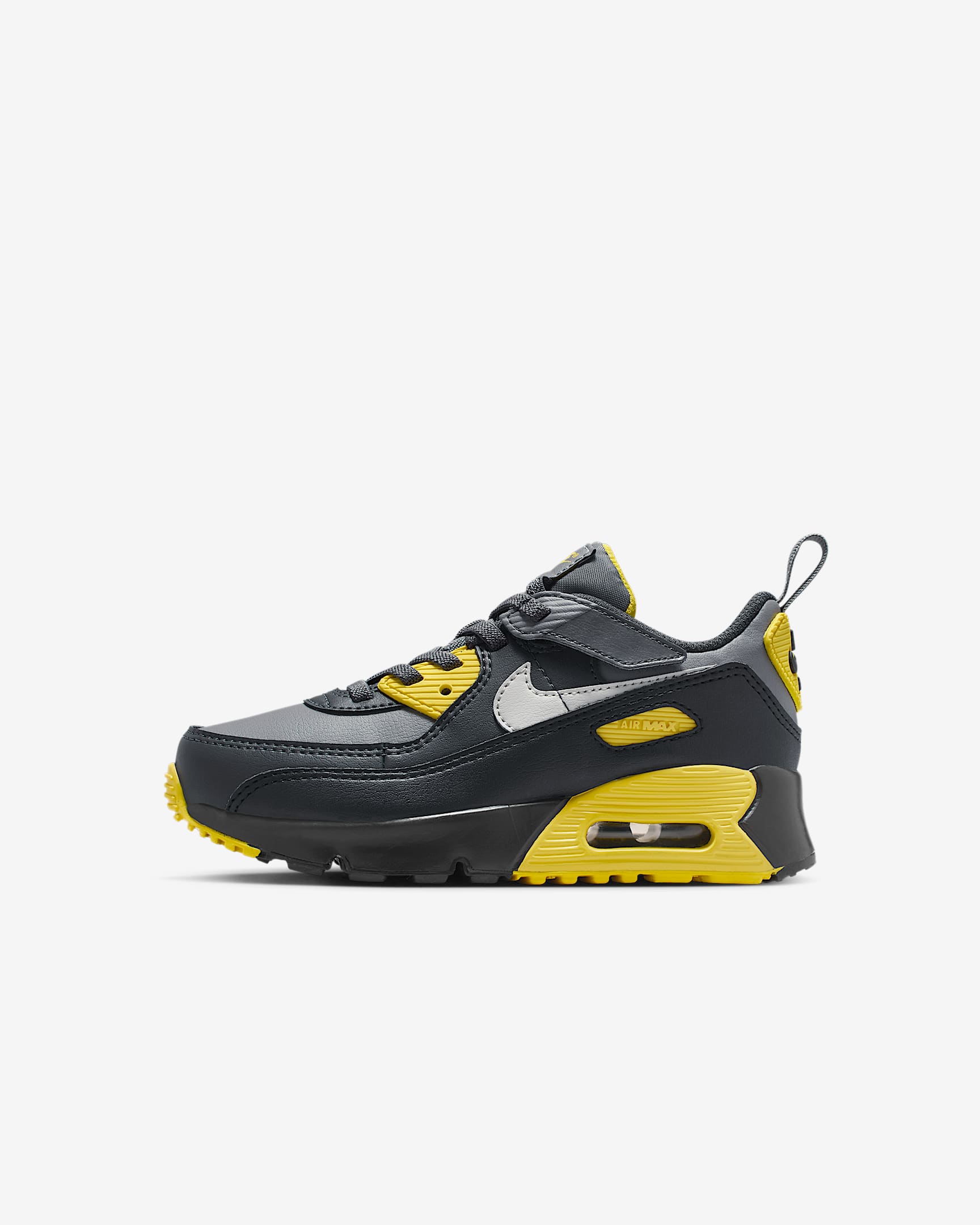 Nike Air Max 90 EasyOn Little Kids' Shoes - Lightning/Smoke Grey/Anthracite/Light Silver