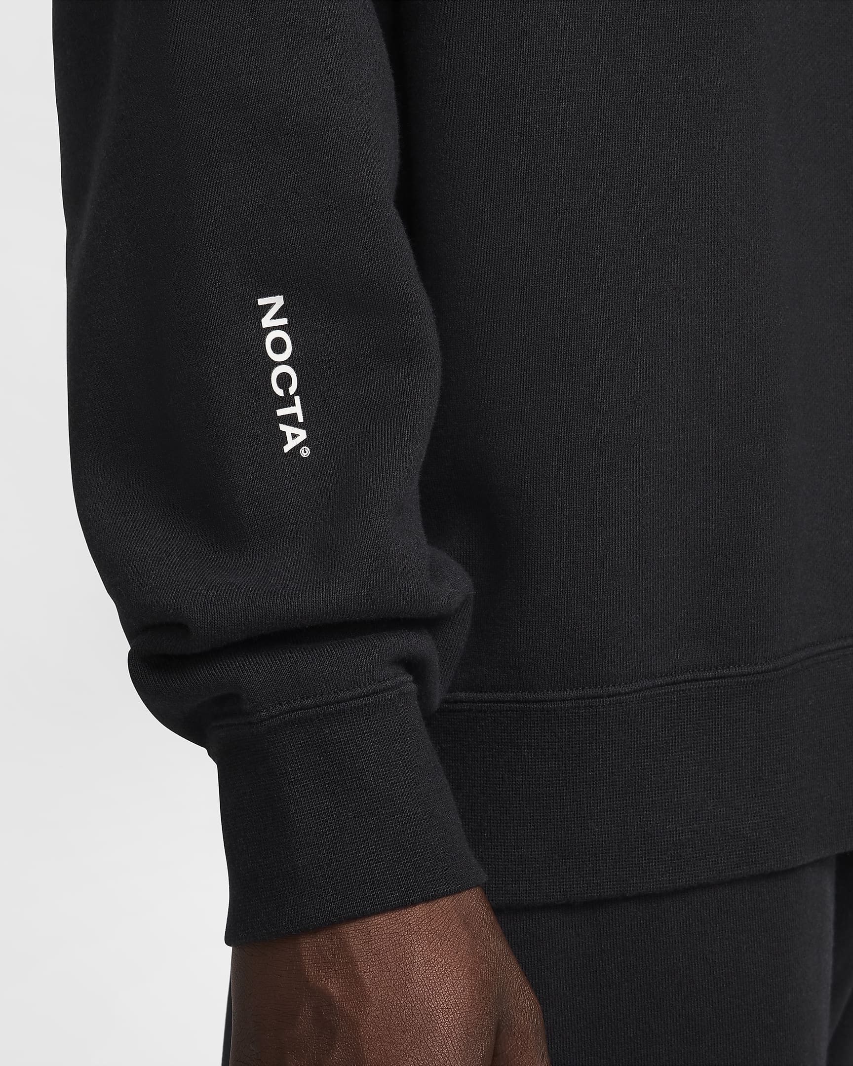 NOCTA Men's Fleece CS Crew - Black/White