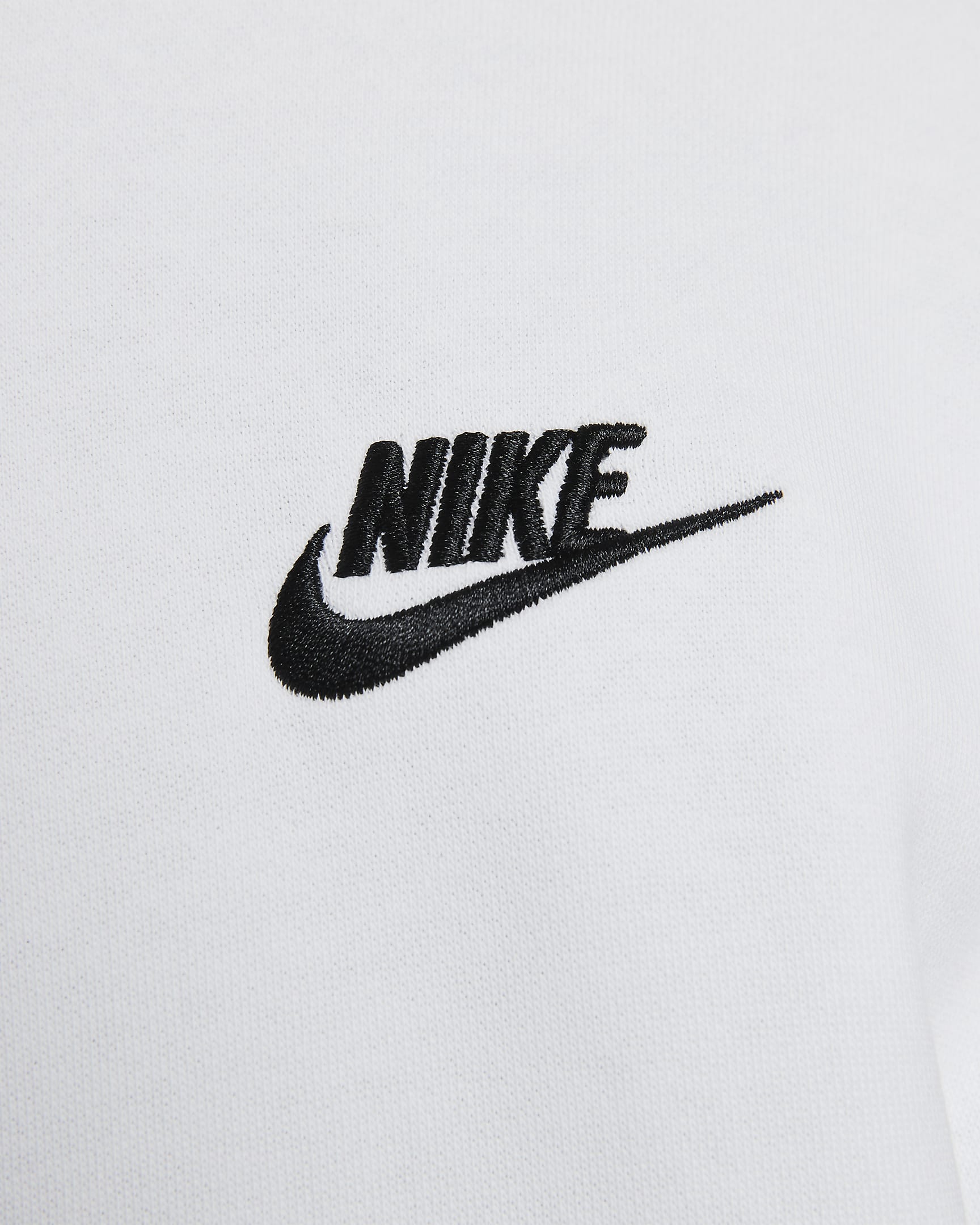 Sudadera con gorro de cierre completo para hombre Nike Sportswear Club Fleece - Blanco/Blanco/Negro