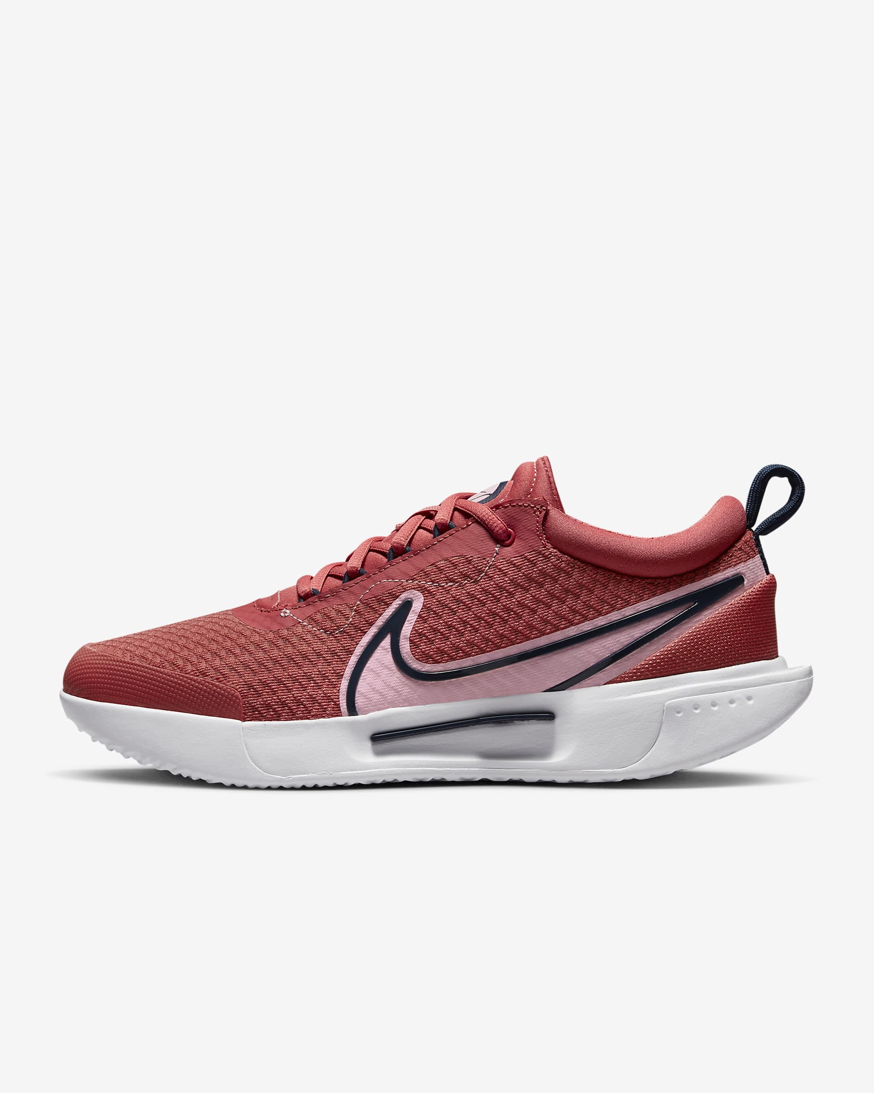 NikeCourt Air Zoom Pro Women's Hard Court Tennis Shoes - Adobe/Obsidian/White/Medium Soft Pink