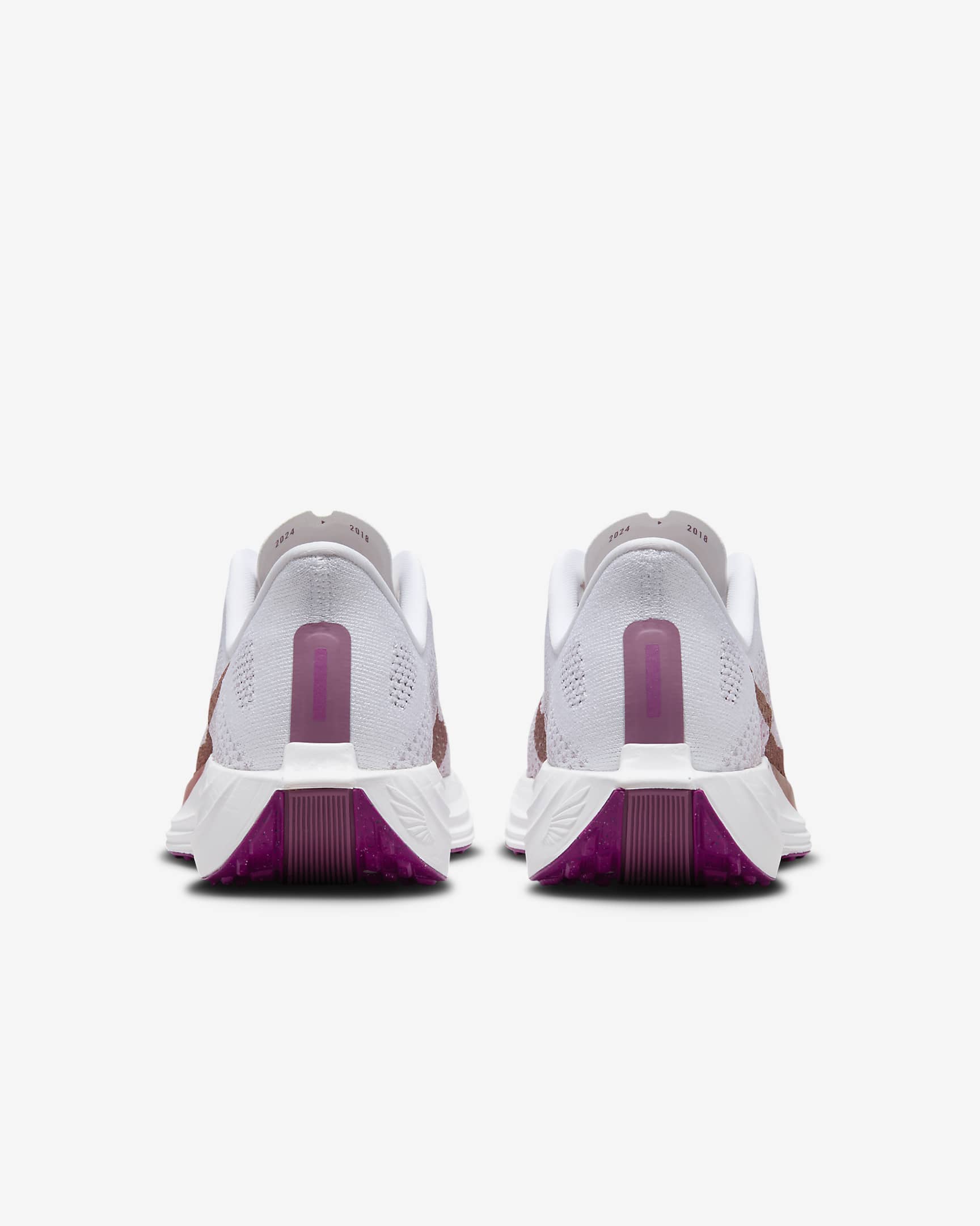 Nike Pegasus Plus hardloopschoenen voor dames (straat) - Wit/Platinum Violet/Plum Dust/Metallic Red Bronze