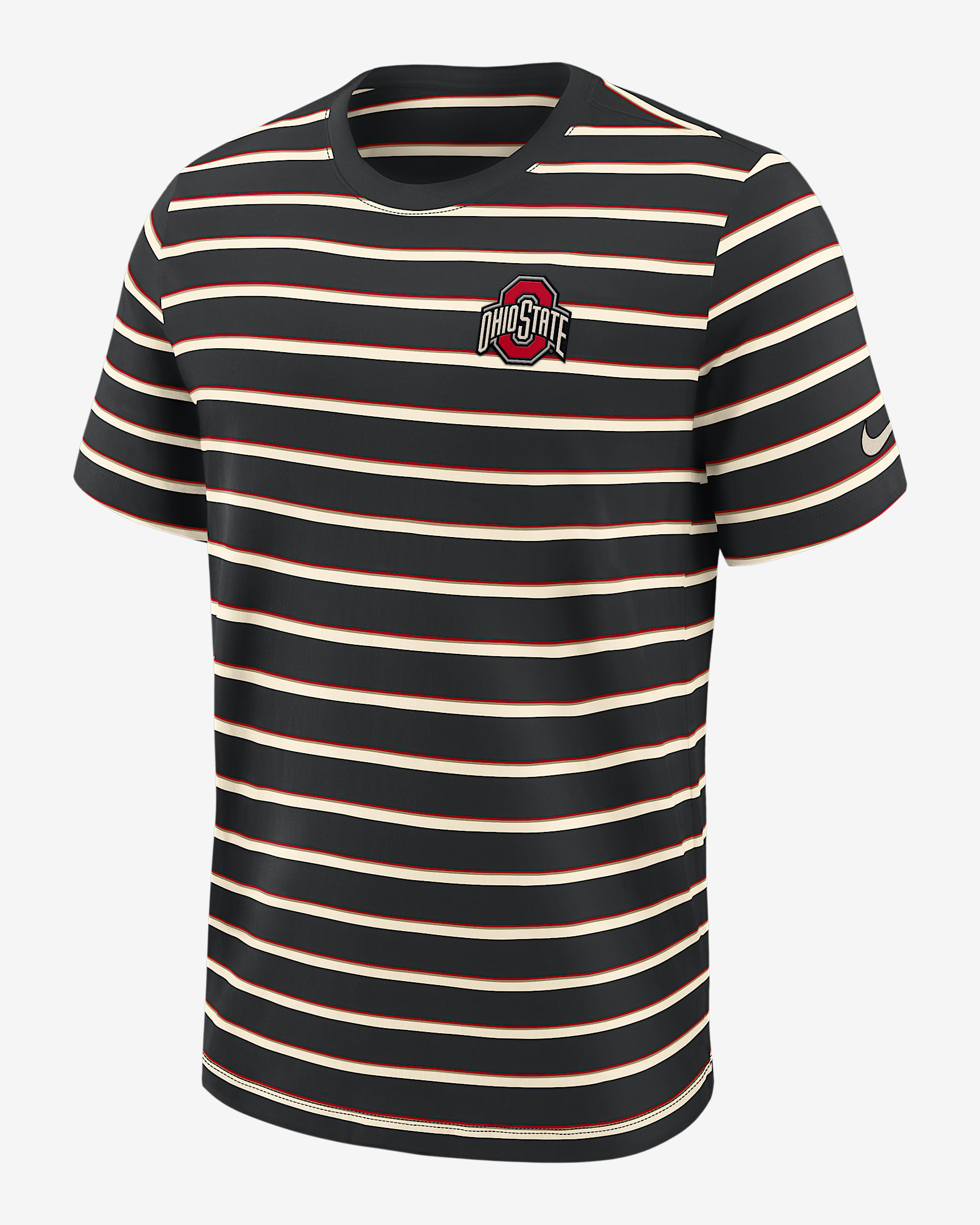 Ohio State Athletic Prep Legacy Summit Stripe Men's Nike College T-Shirt - Black