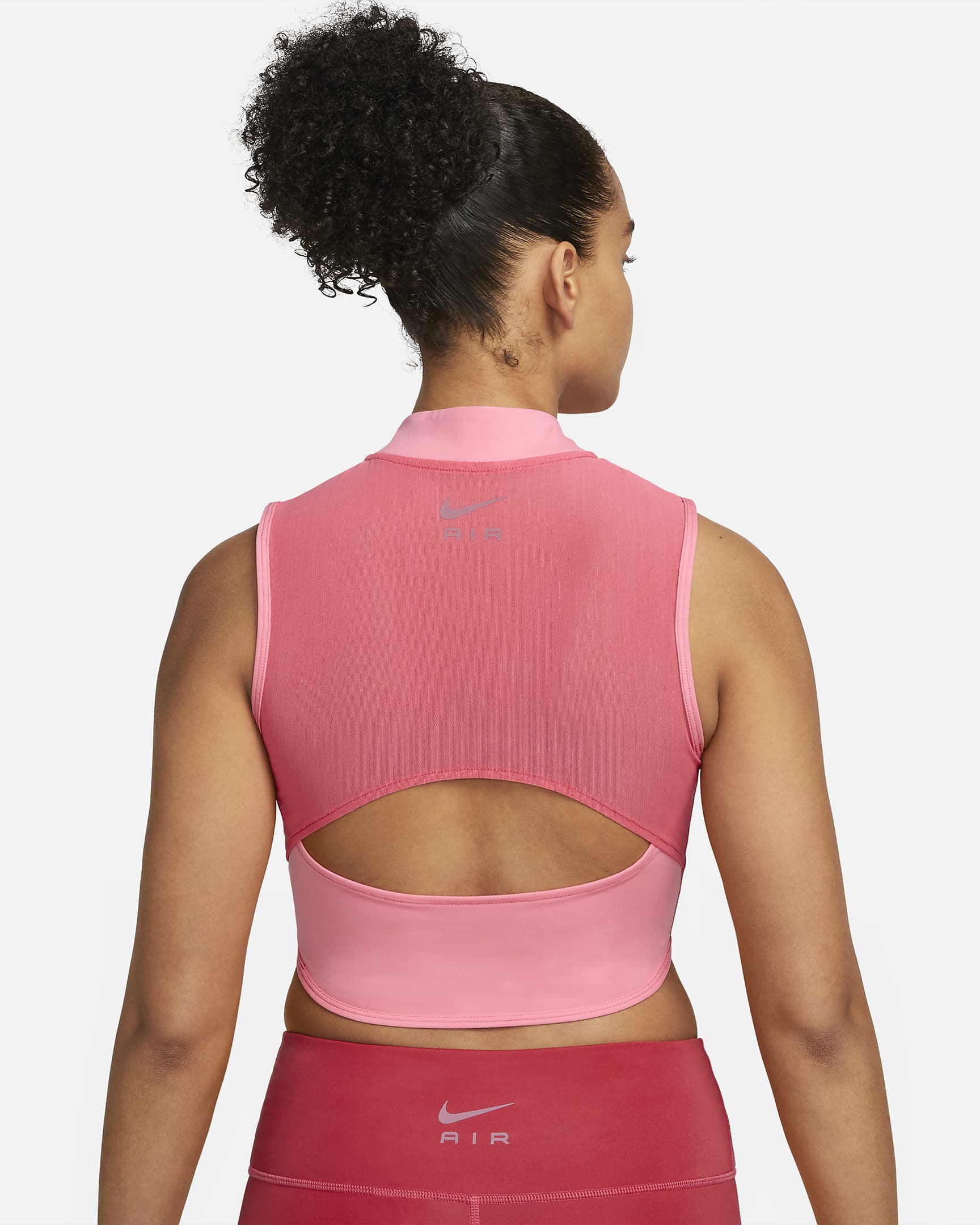 Nike Air DriFIT Women's 1/4Zip Running Crop Top. Nike IE