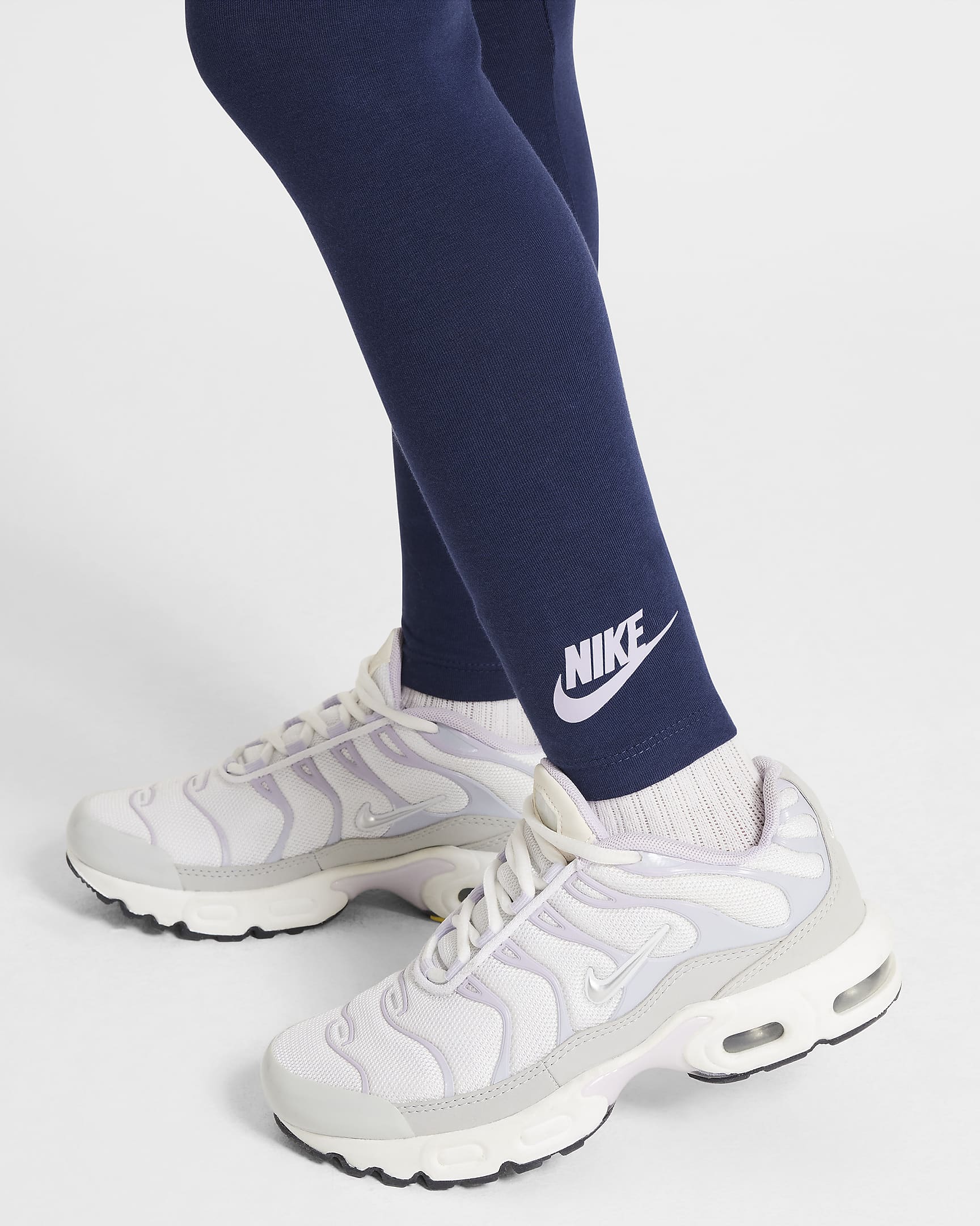 Nike Solarized kerek nyakkivágású pulóver és leggings szett kisgyerekeknek - Midnight Navy