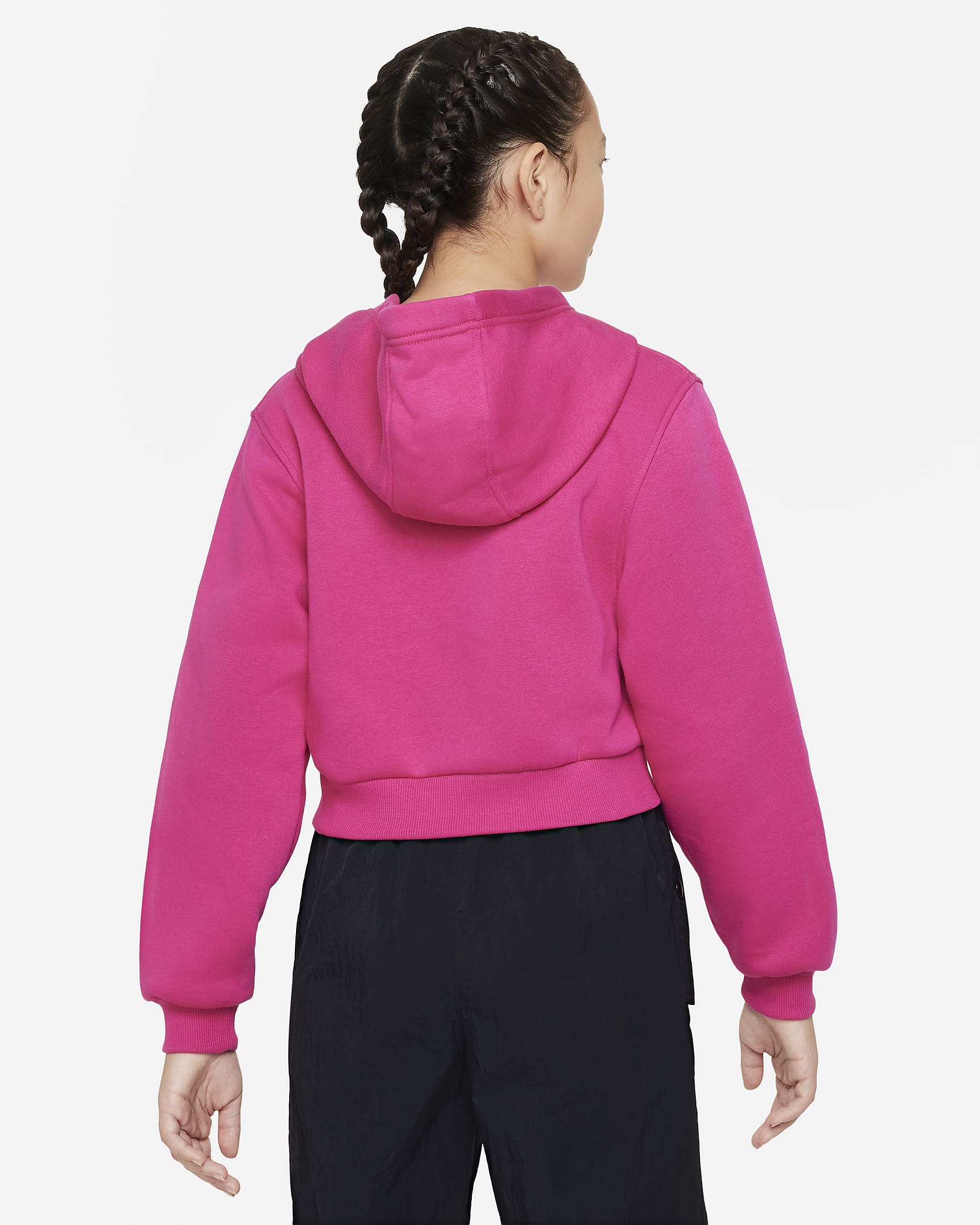 Nike Sportswear Club Fleece Older Kids' (Girls') Crop Hoodie. Nike UK