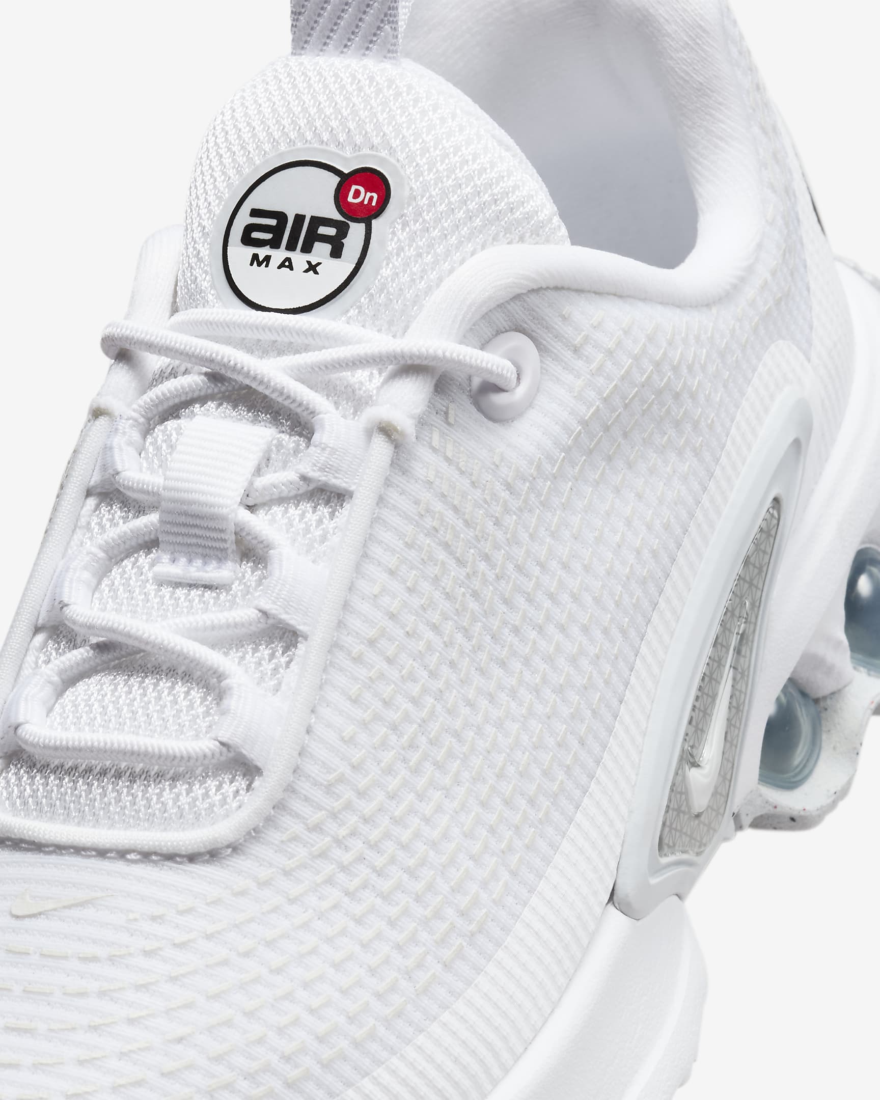 Nike Air Max Dn Younger Kids' Shoes - White/White/Metallic Silver/White