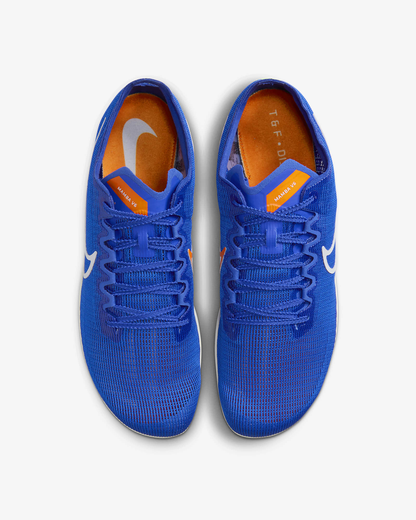 Nike Zoom Mamba 6 Track & Field Distance Spikes - Racer Blue/Lime Blast/Safety Orange/White