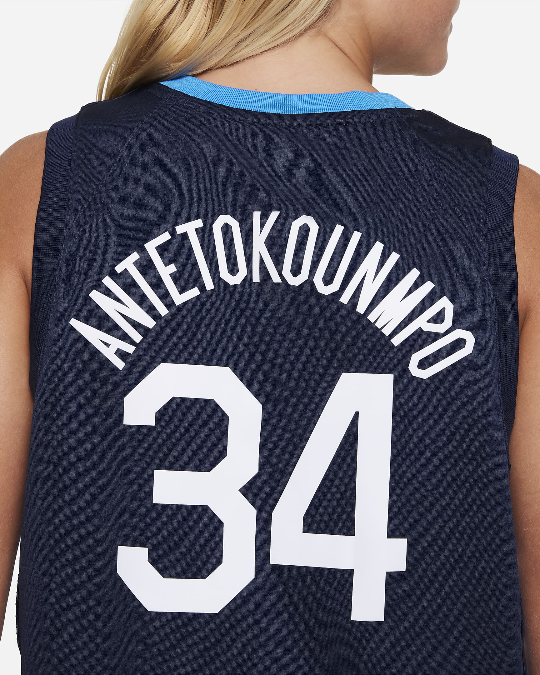 Maglia da basket Nike Grecia (Road) - Ragazzo/a - College Navy