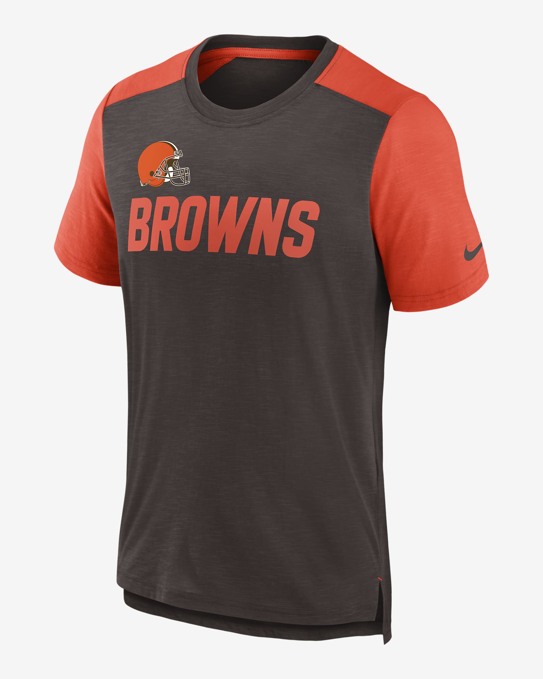 Playera para hombre Nike Color Block Team Name (NFL Cleveland Browns ...