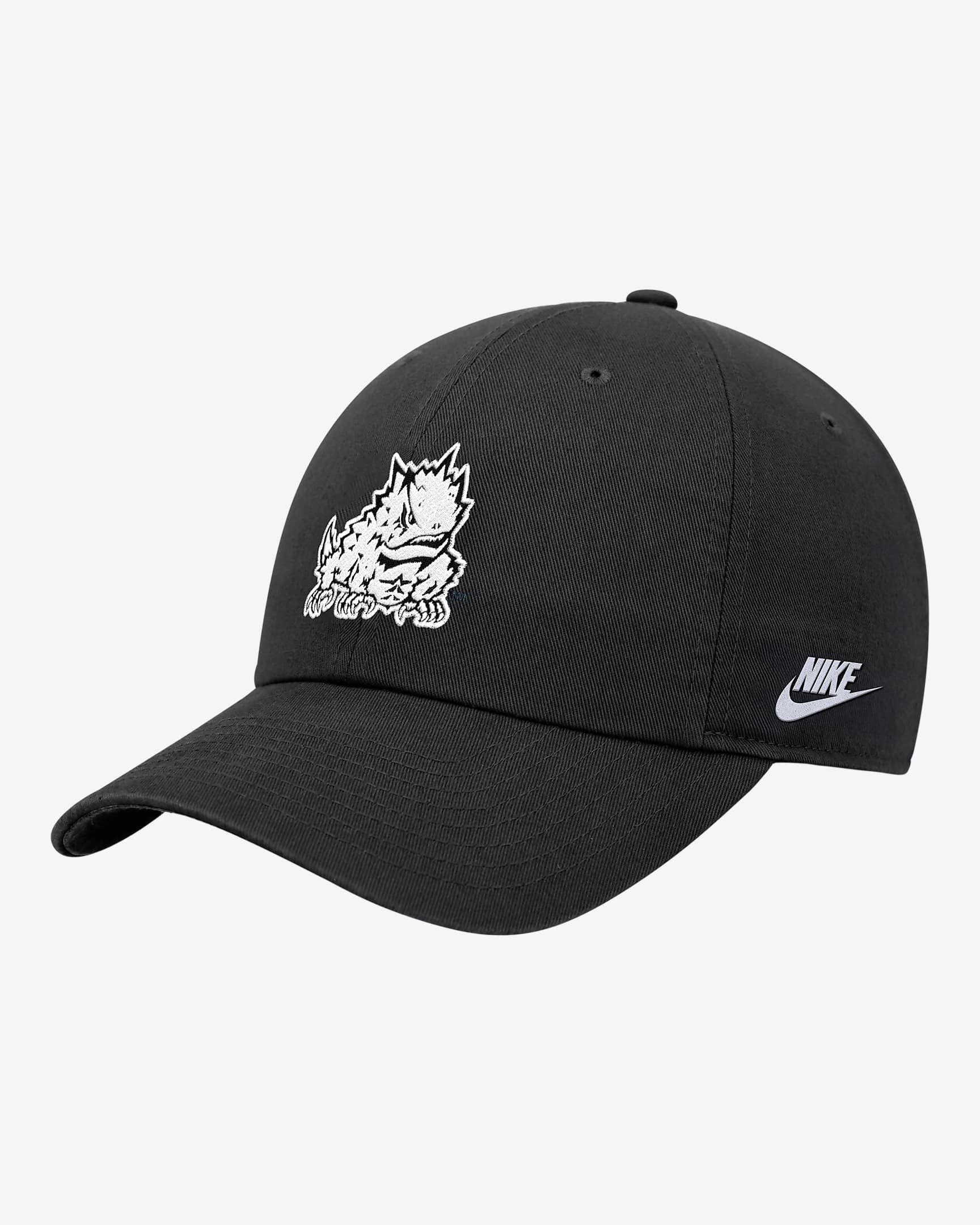 Gorra universitaria Nike TCU - Negro