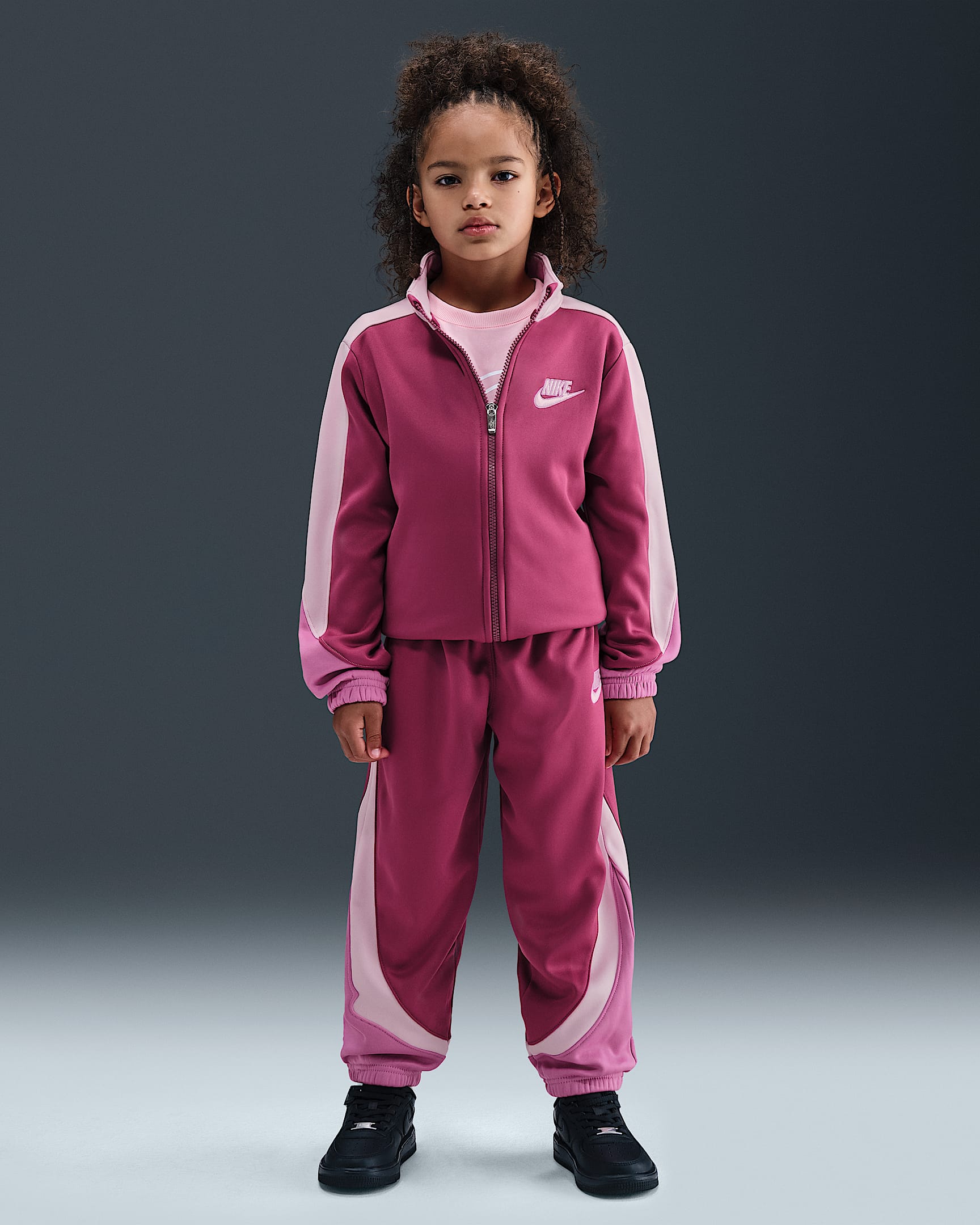 Nike Younger Kids' Two-Piece Propus Colour-Blocked Set - Sweet Beet