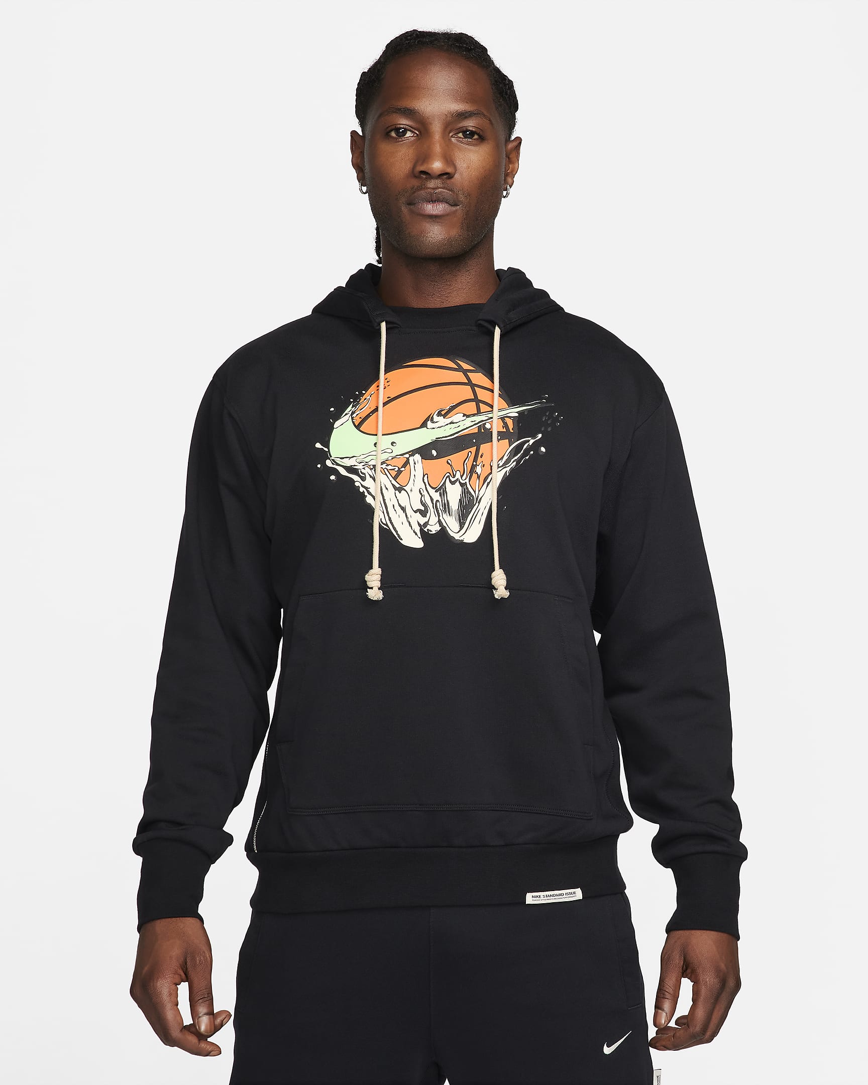 Nike Dri Fit Standard Issue Mens Pullover Basketball Hoodie Nike Uk 