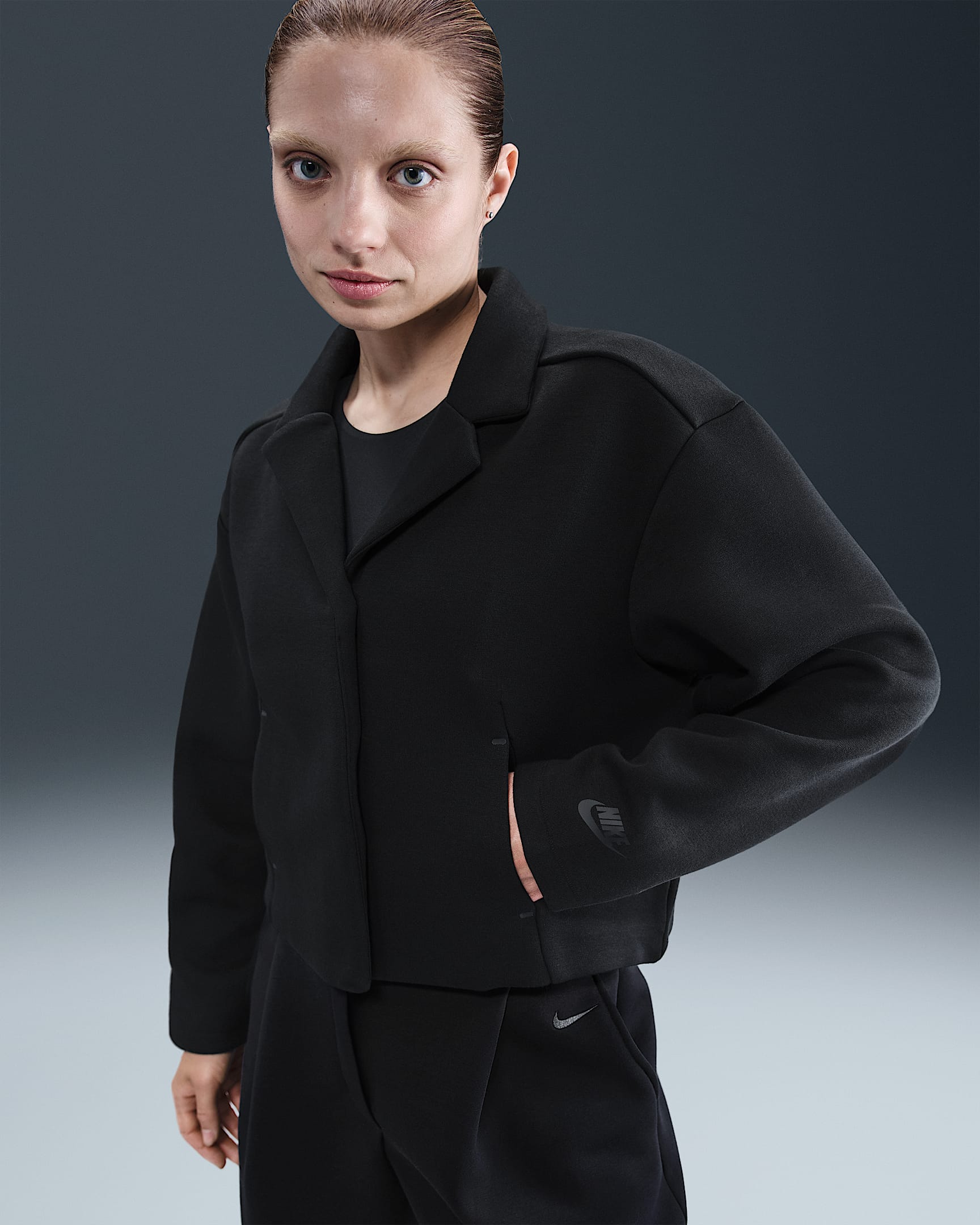 Nike Sportswear Tech Fleece Women's Tailored Jacket - Black/Black
