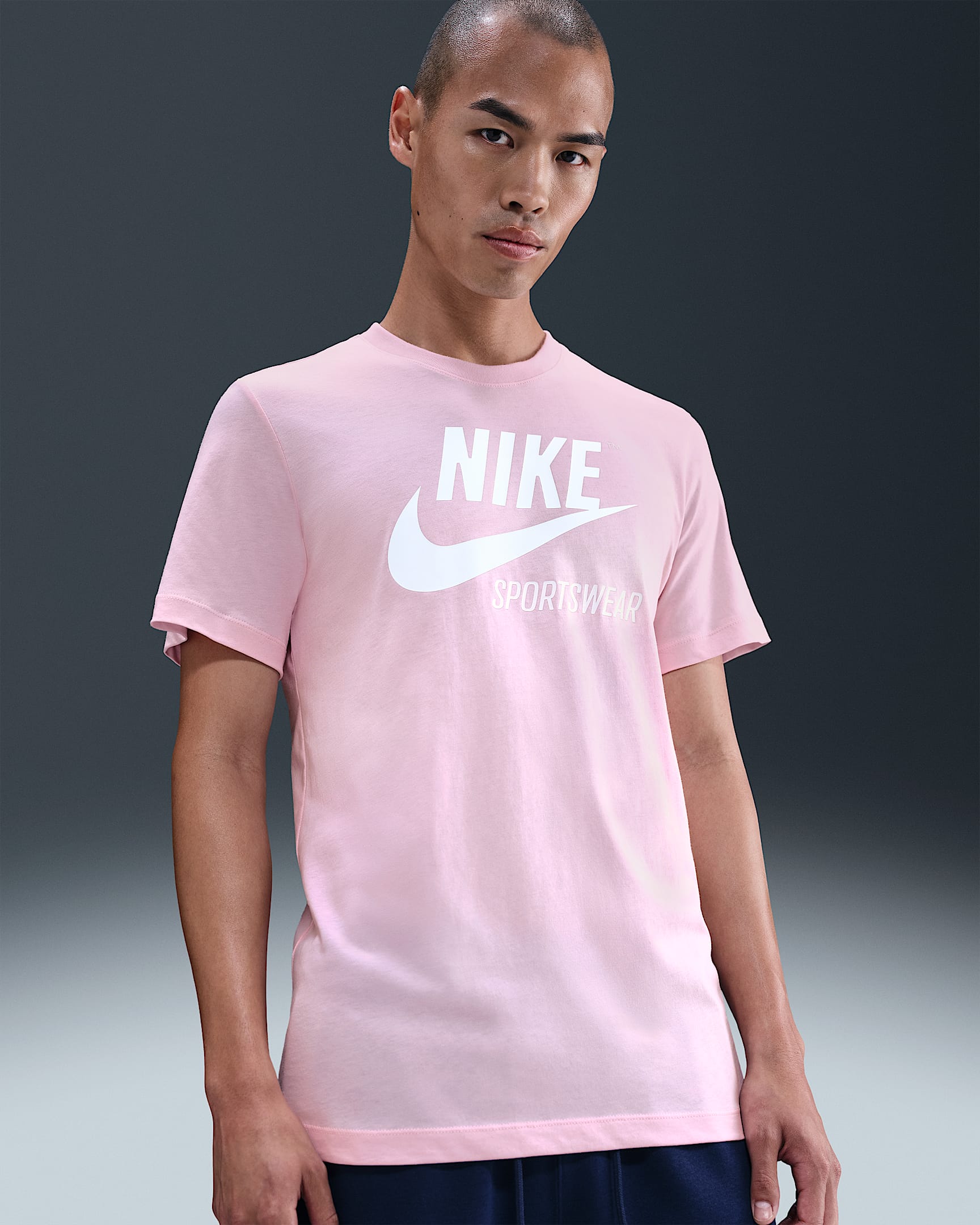 ナイキ スポーツウェア メンズ Tシャツ - ピンクフォーム